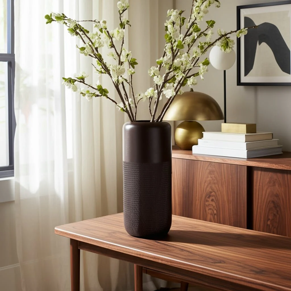 Cer, 12"h Grooved Vase, Java - Image 10