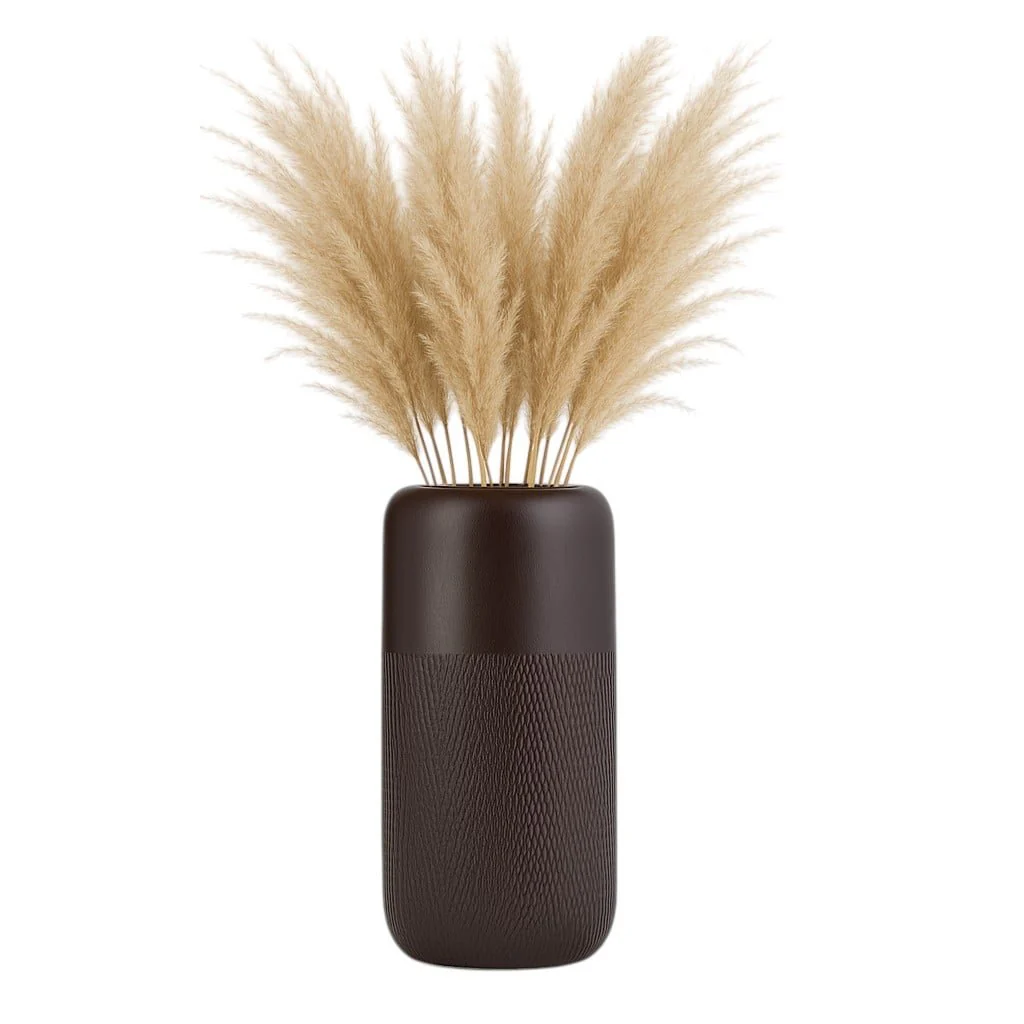 Cer, 12"h Grooved Vase, Java - Image 2