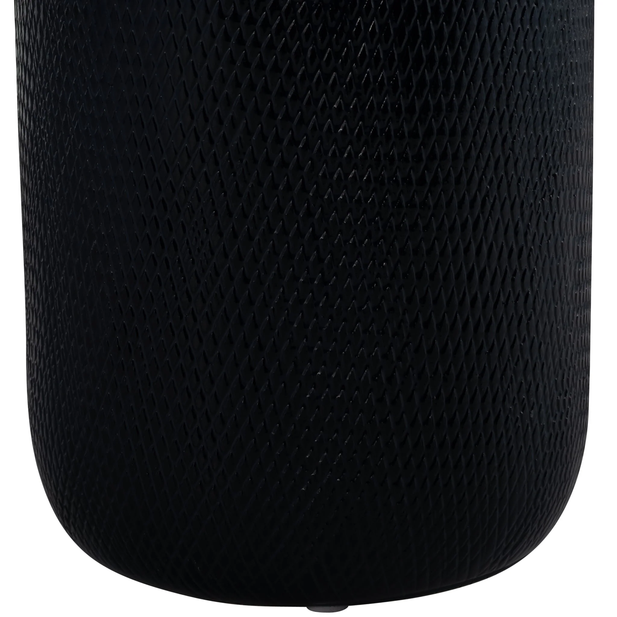 Cer, 12"h Grooved Vase, Navy Blue - Image 3