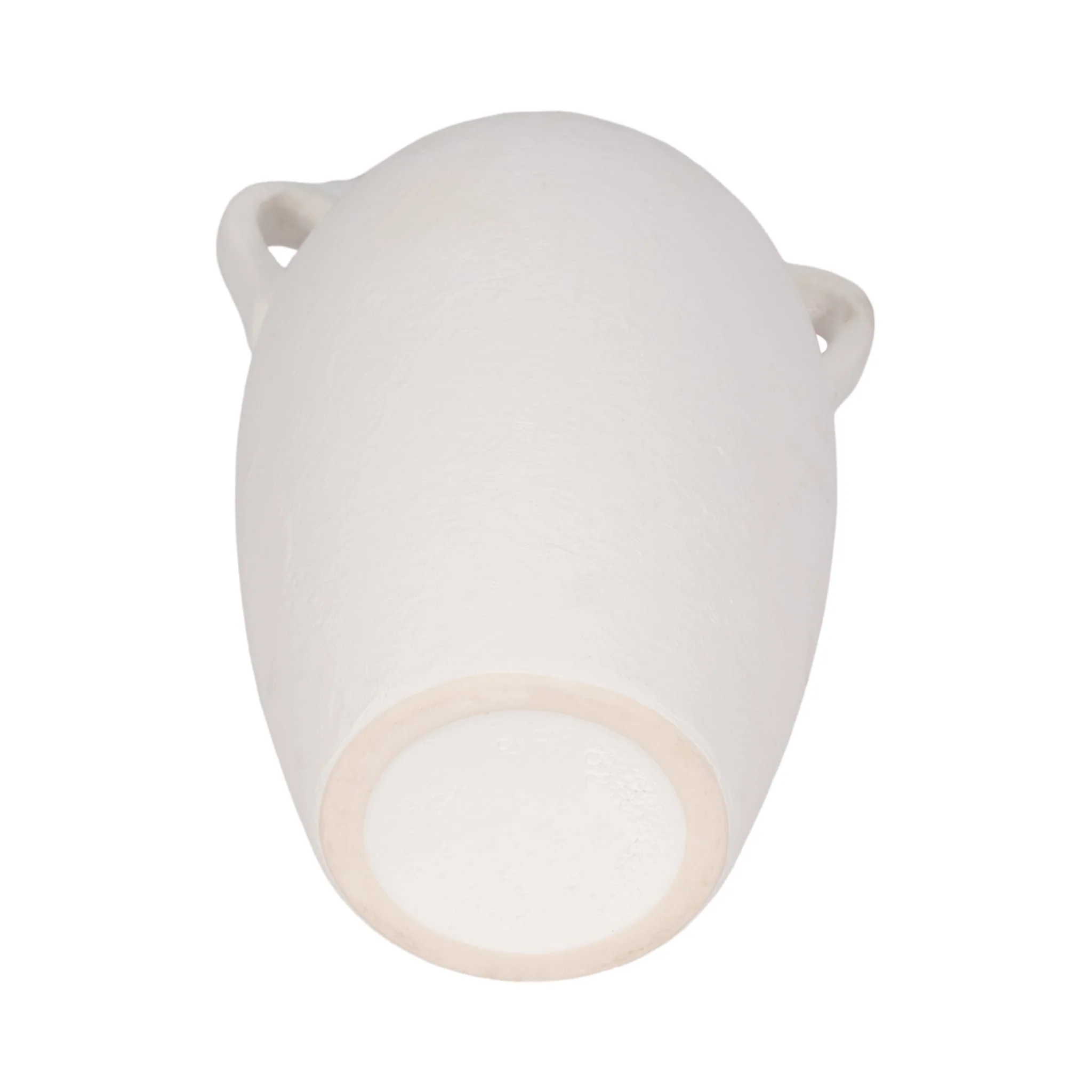 Cer, 13" Textured Jug W/ Handles, White - Image 7