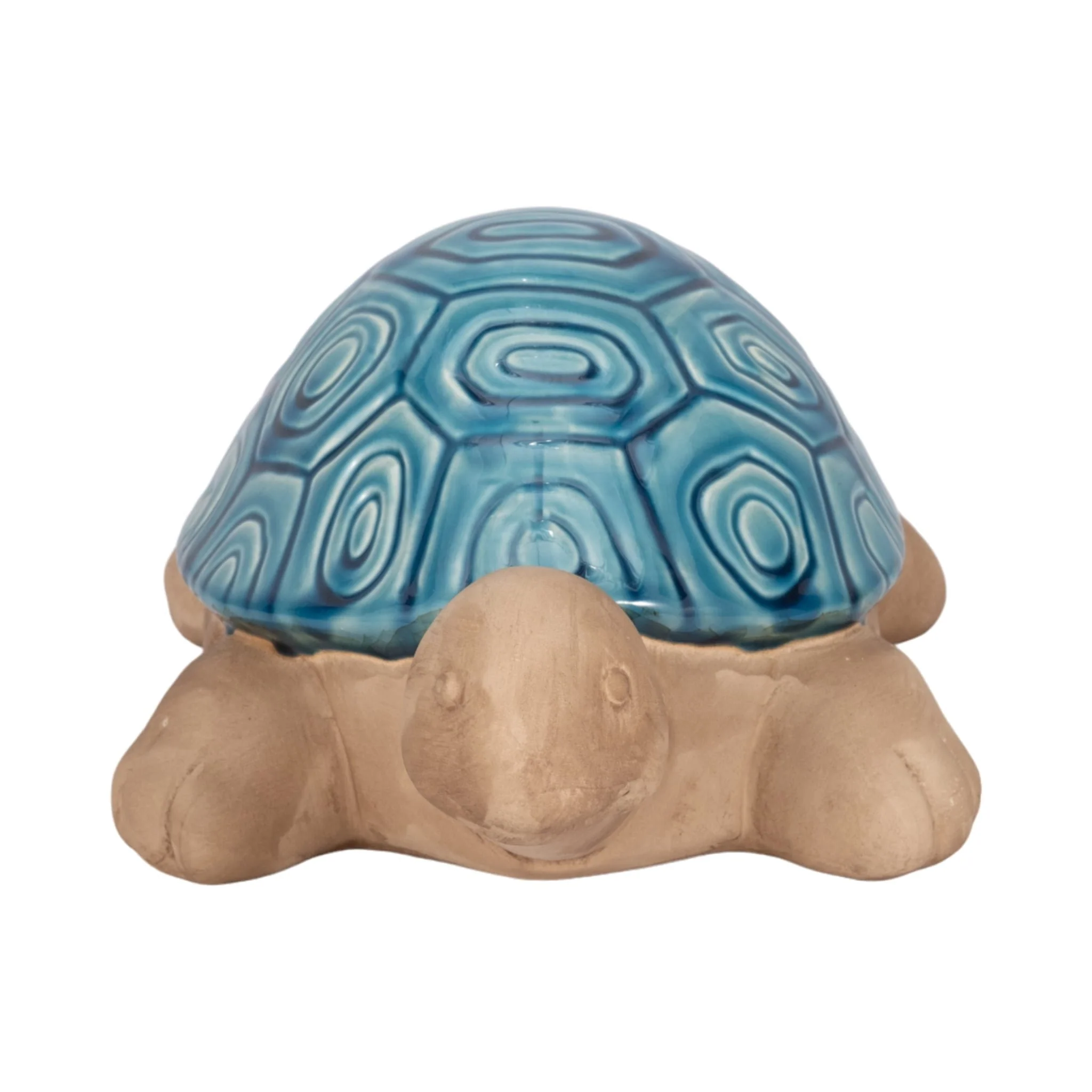 Cer, 13" Tortoise Deco, Turq - Image 3