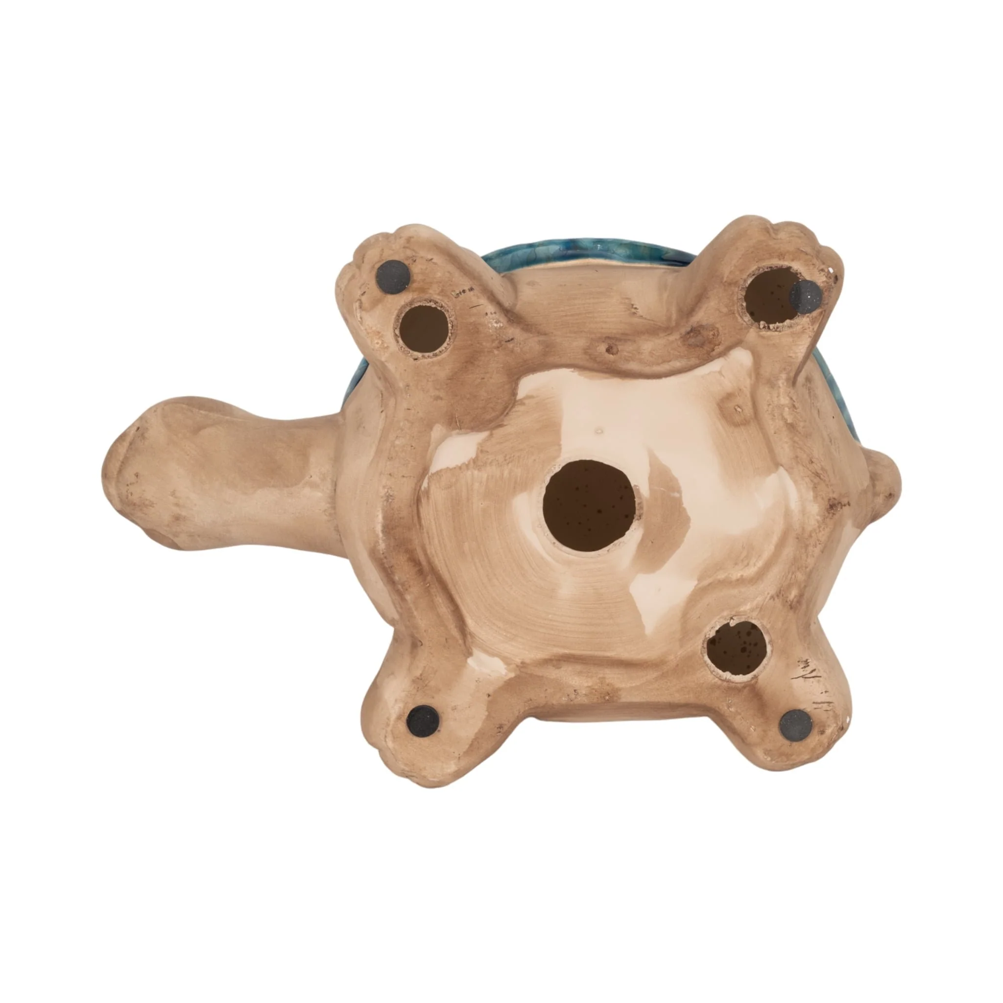 Cer, 13" Tortoise Deco, Turq - Image 7