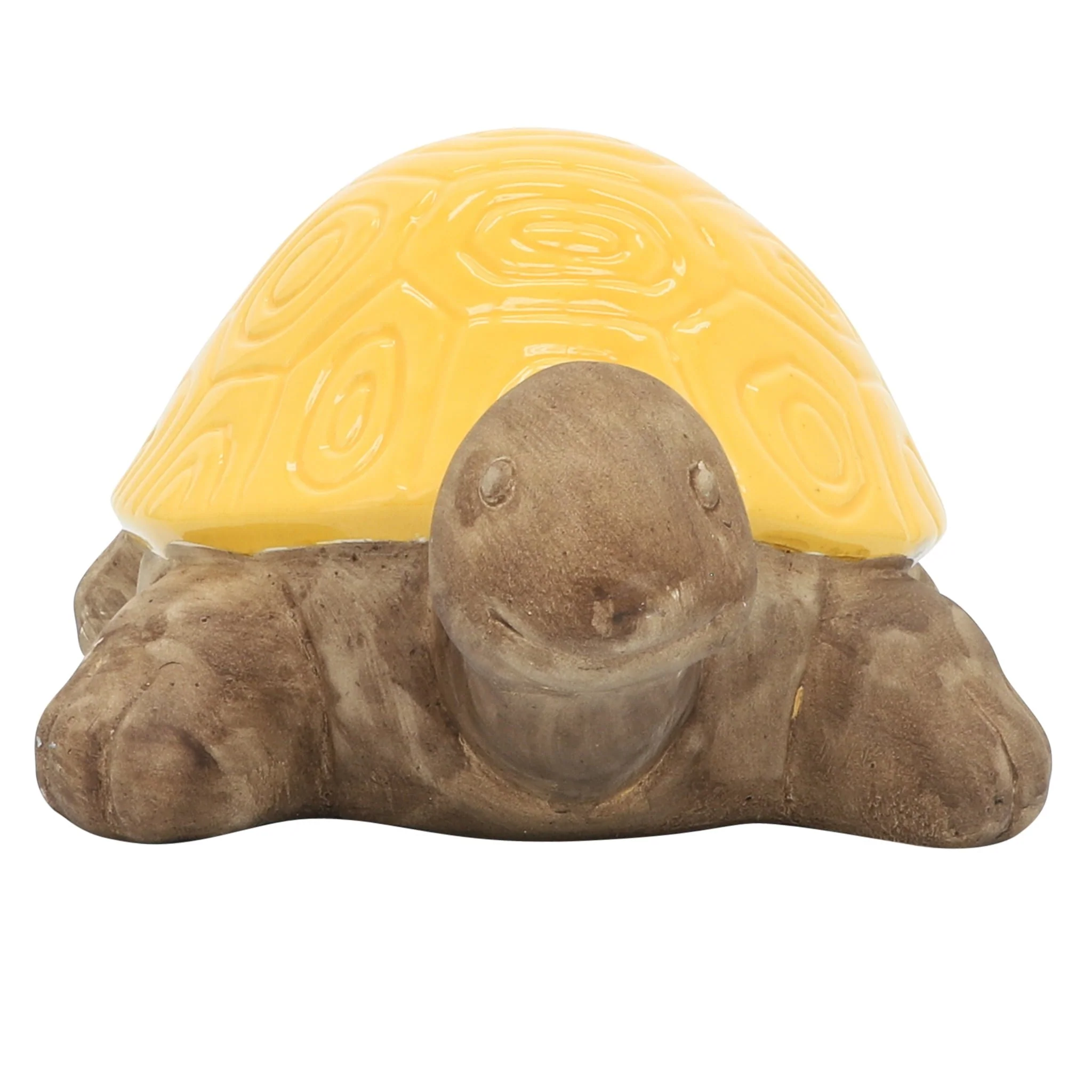 Cer, 13" Tortoise Deco, Yellow - Image 4