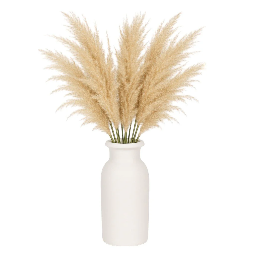 Cer, 13"h Tall Slim Vase, White - Image 2