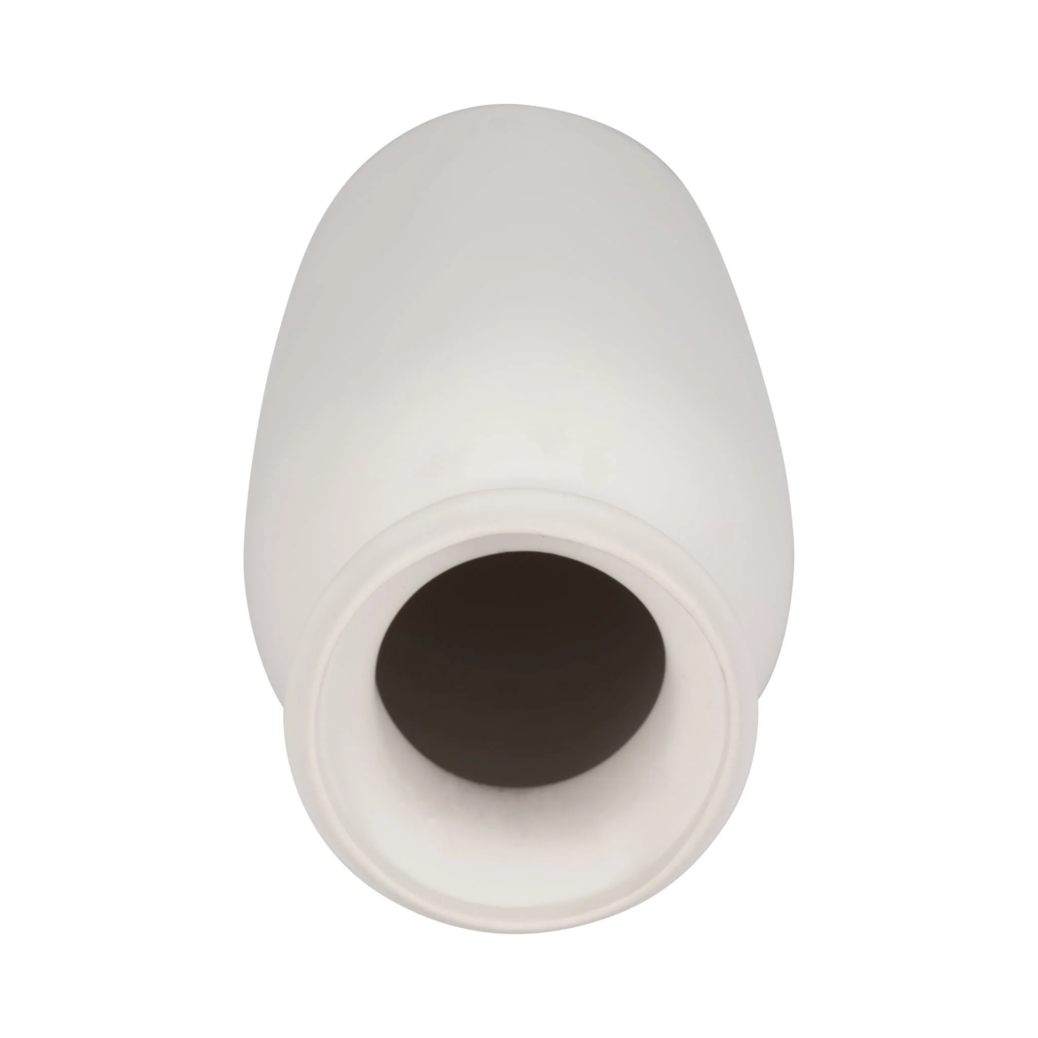 Cer, 13"h Tall Slim Vase, White - Image 5