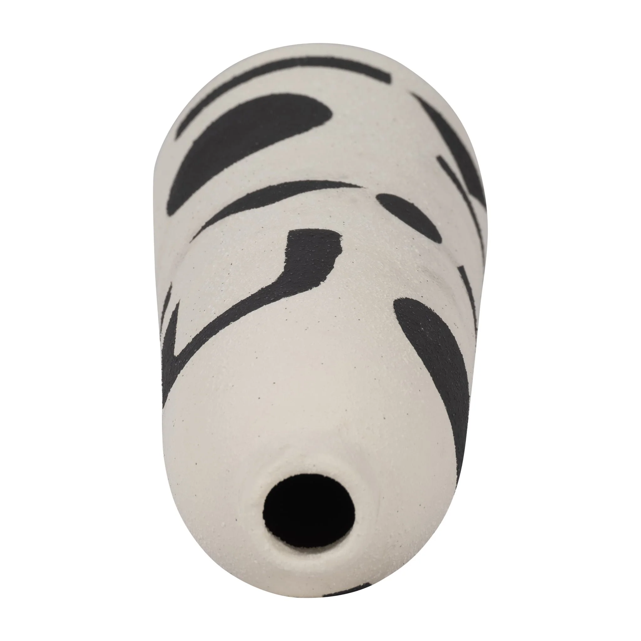 Cer, 15" Funky Vase, Ivory/black - Image 5