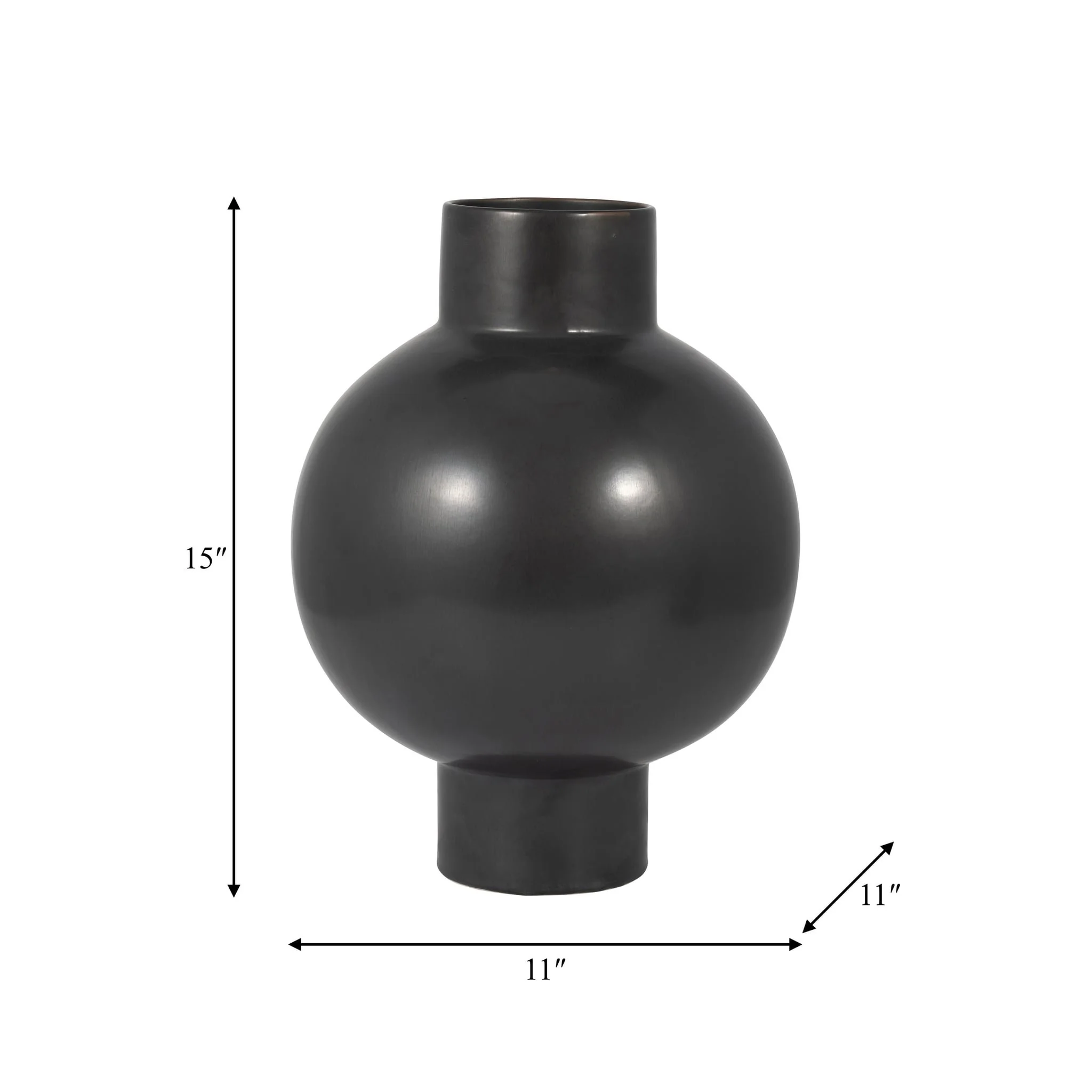 Cer, 15"h Bubble Vase, Gray - Image 7