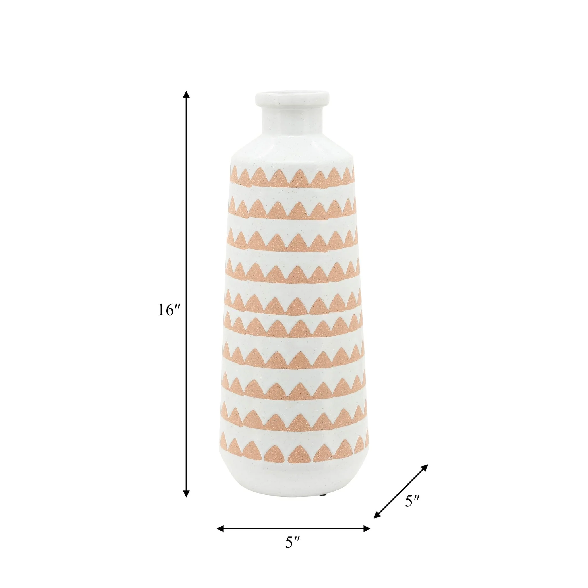 Cer, 16" Aztec Vase, Ivory - Image 7