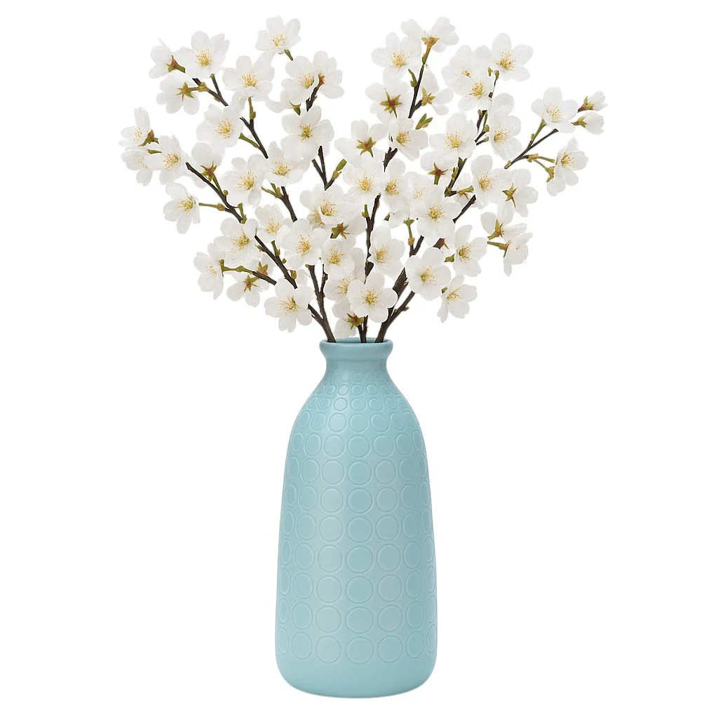 Cer, 16" Circles Vase, Aqua Haze - Image 2