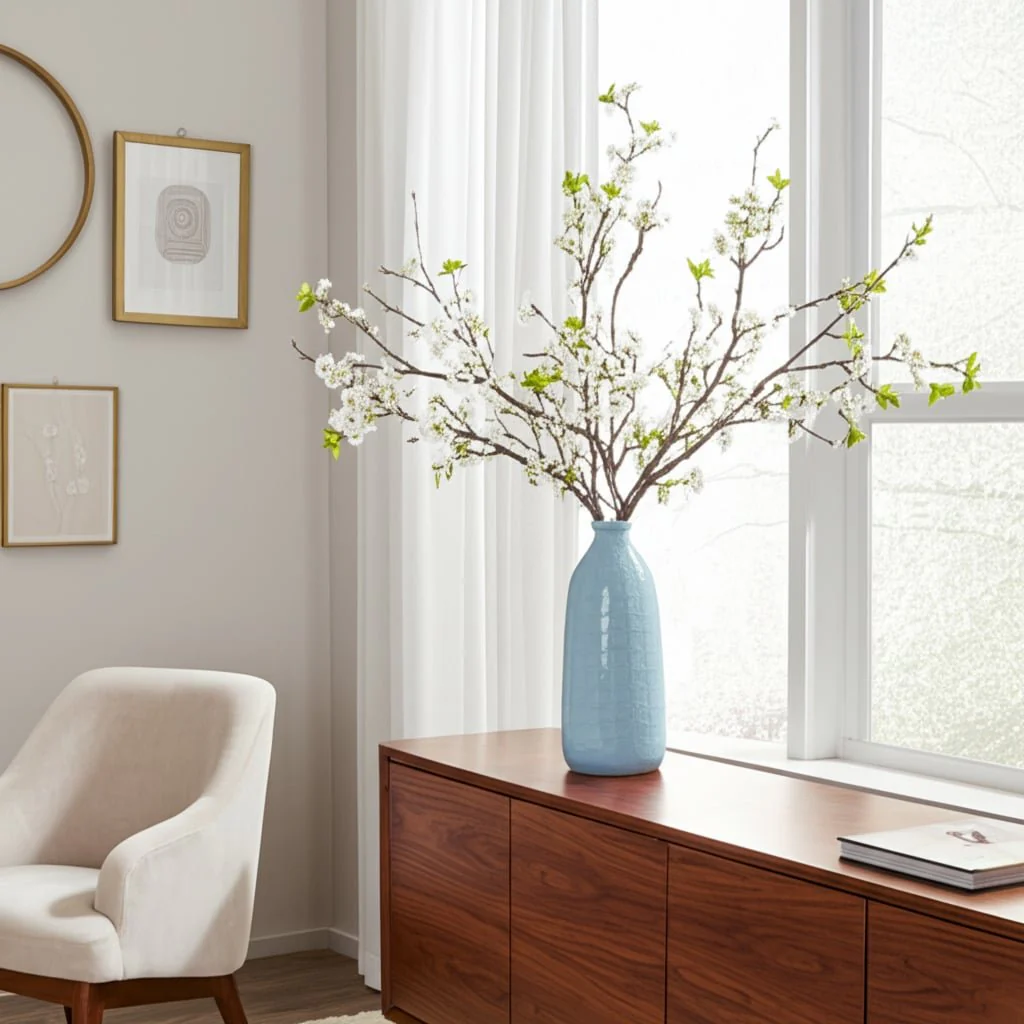 Cer, 16" Circles Vase, Aqua Haze - Image 8