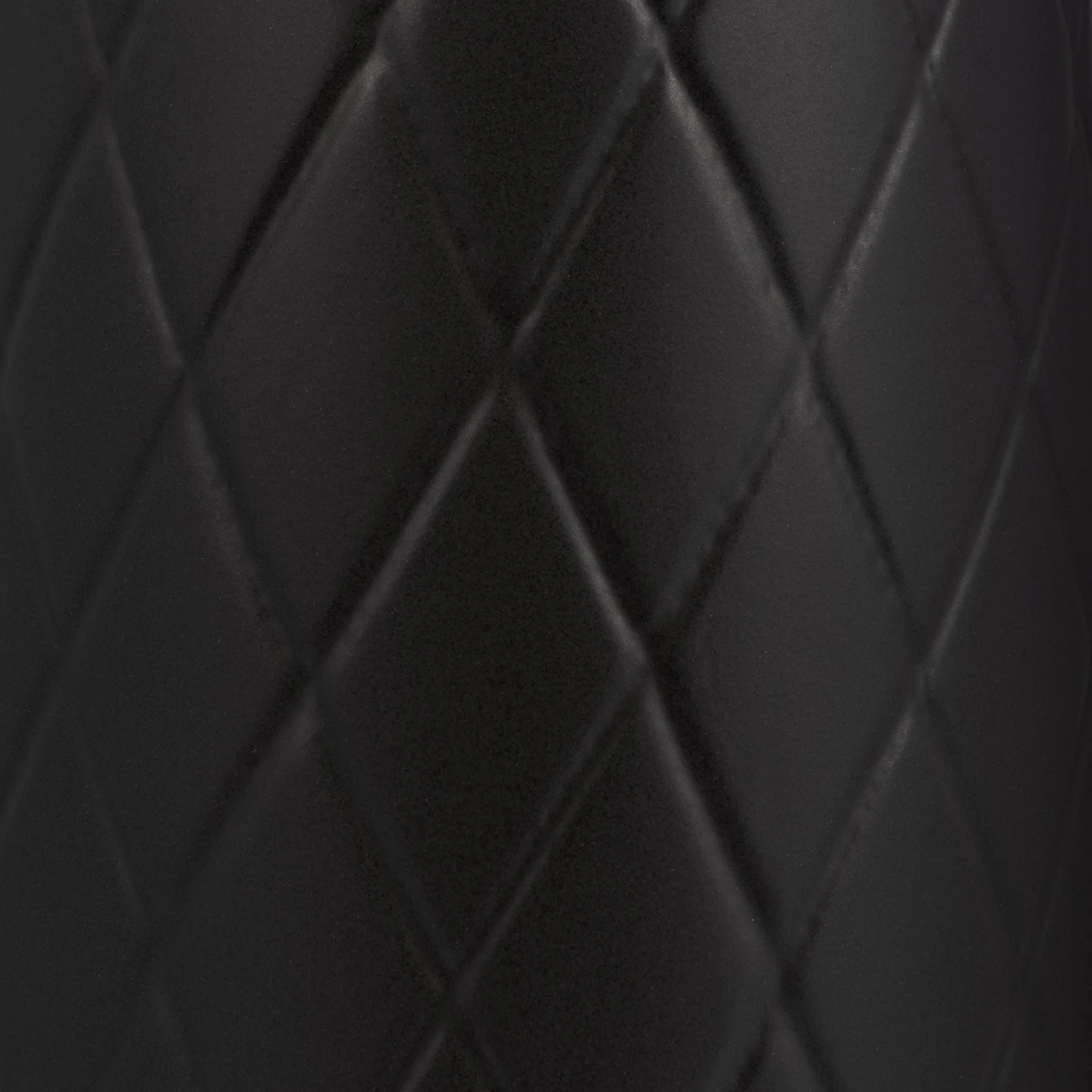 Cer, 16" Plaid Textured Vase, Black - Image 5