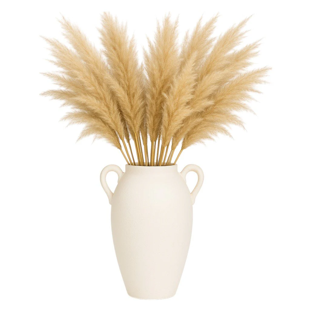 Cer, 16" Textured Jug W/ Handles, White - Image 2