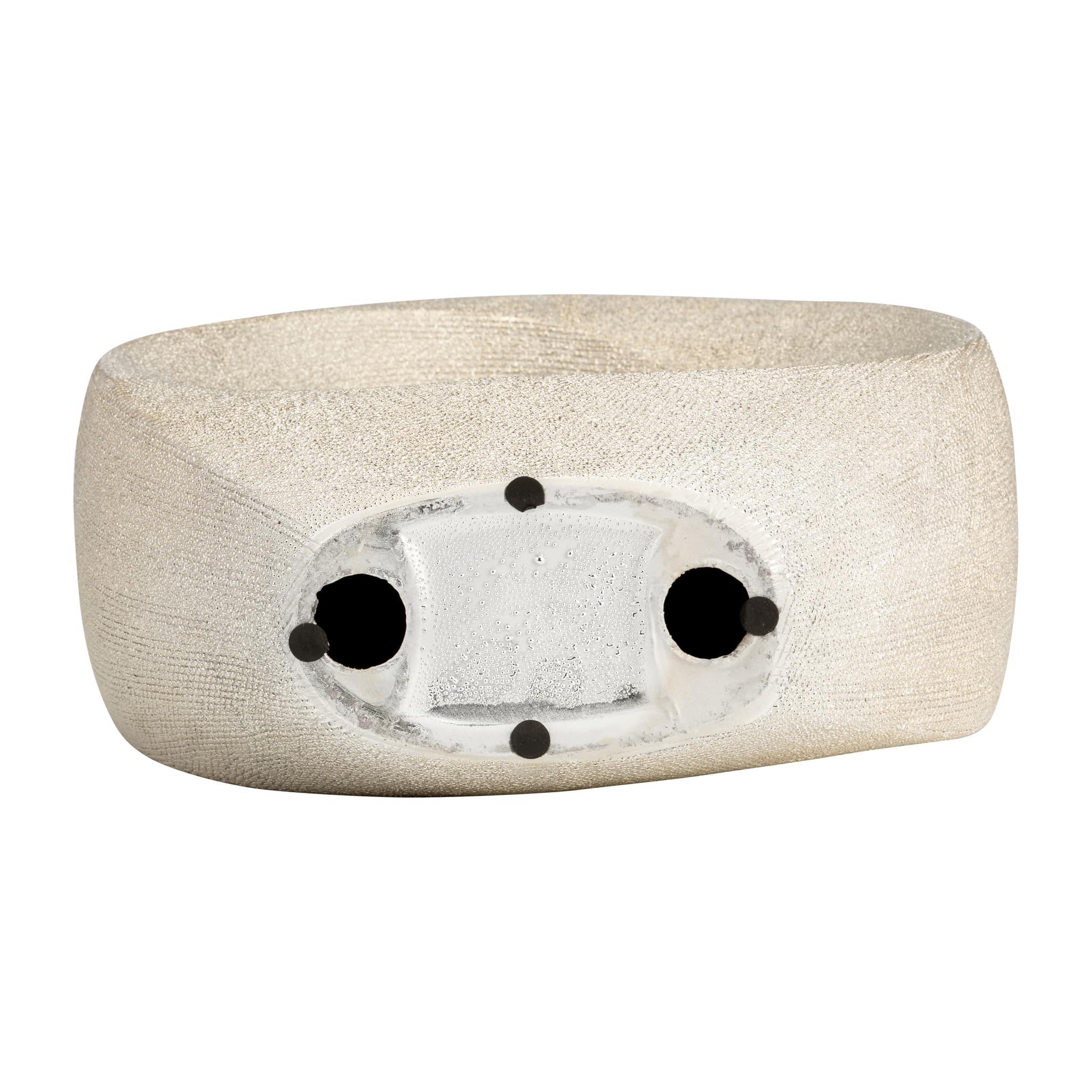 Cer, 16"h Scratched Hollow Accent, Champagne - Image 7