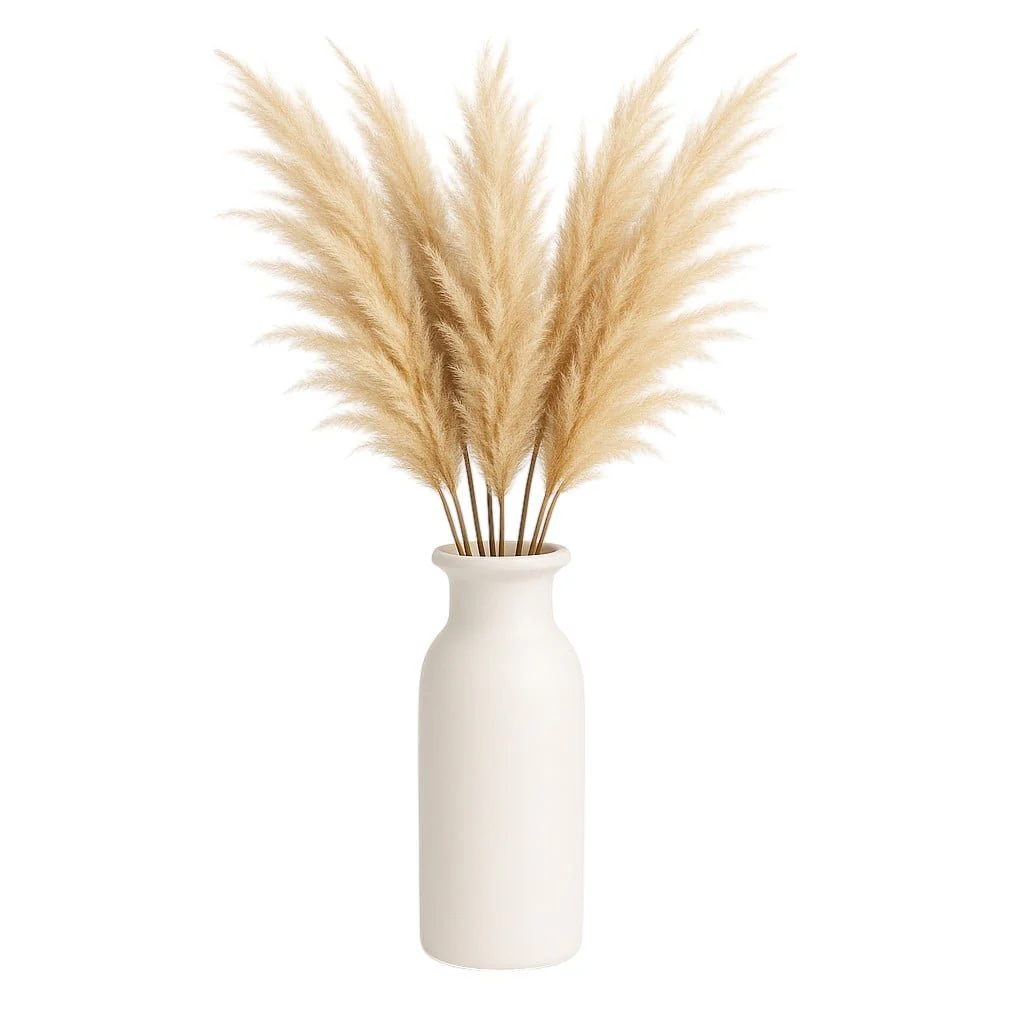 Cer, 16"h Tall Slim Vase, White - Image 2
