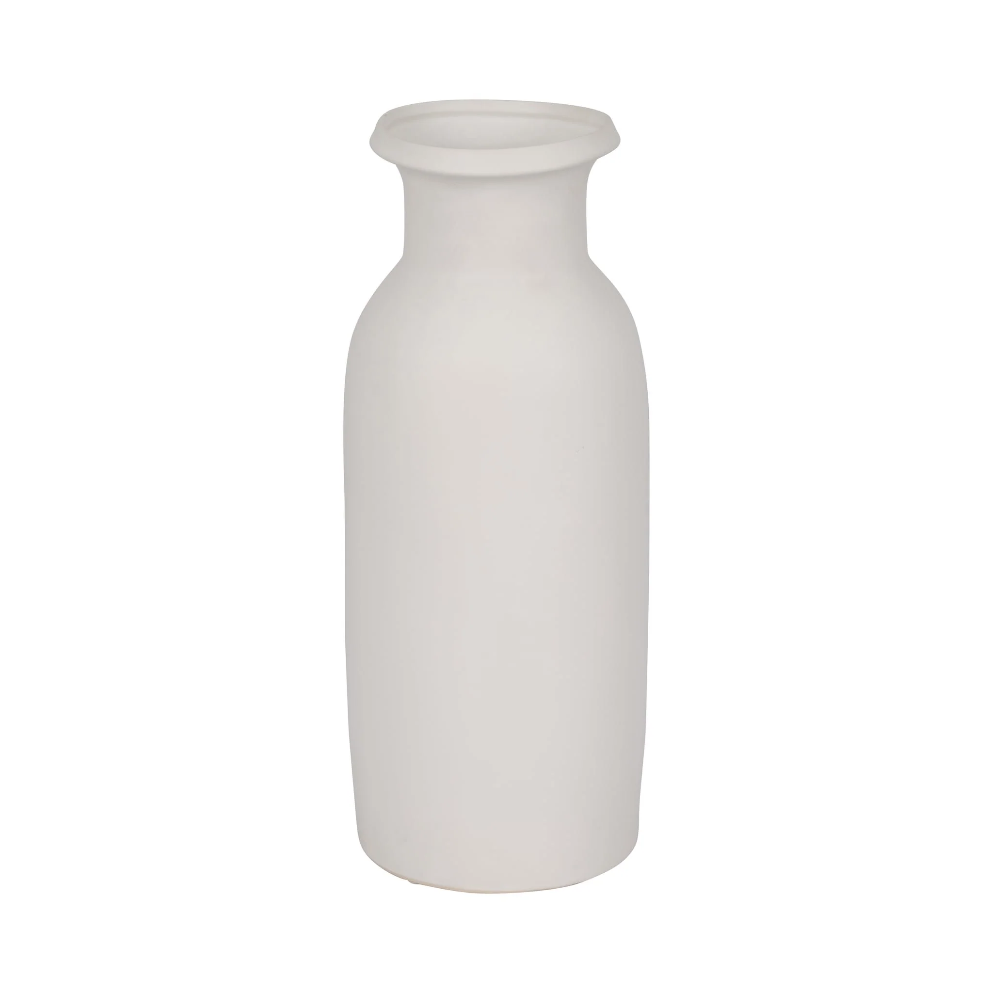Cer, 16"h Tall Slim Vase, White - Image 3