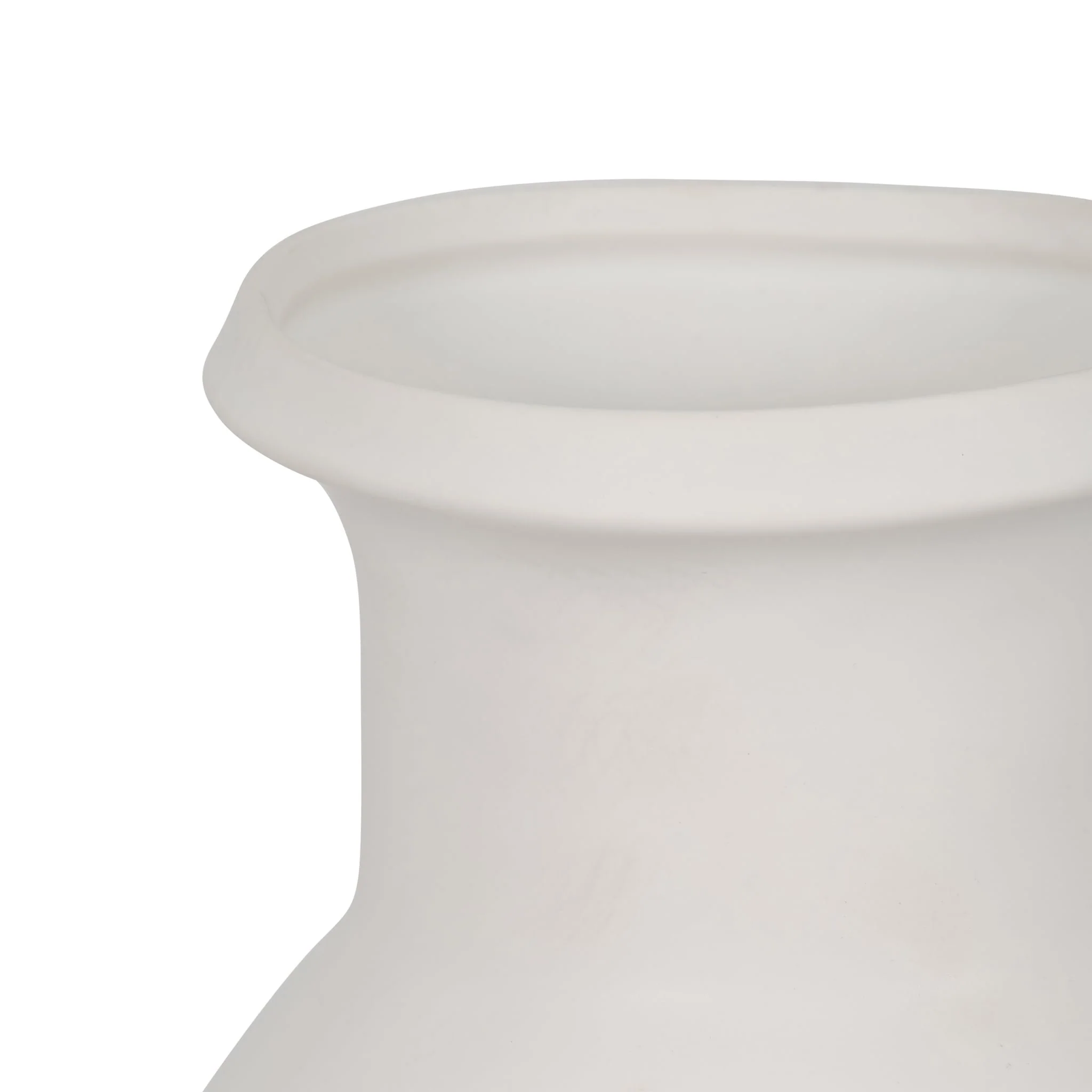Cer, 16"h Tall Slim Vase, White - Image 4