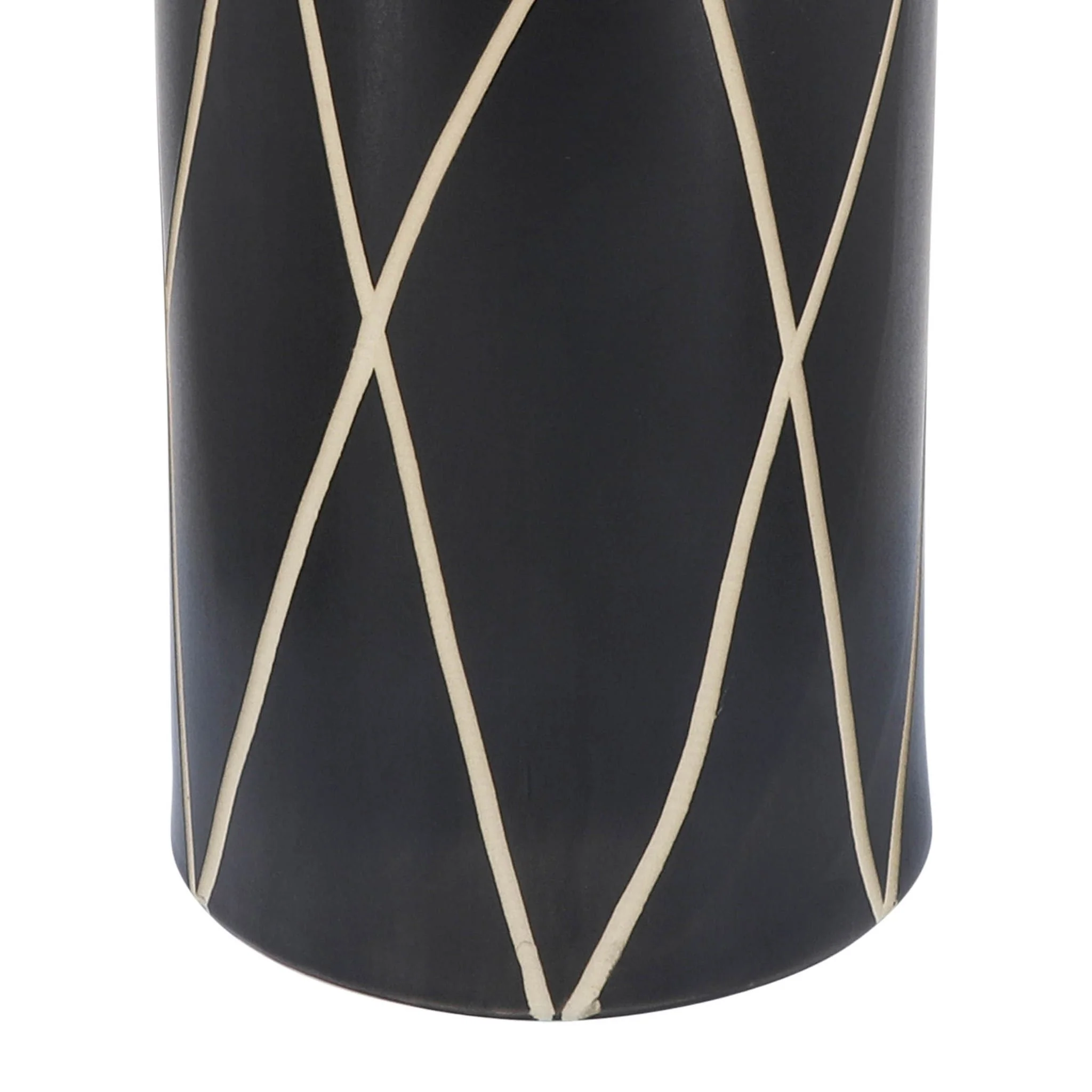Cer, 16"h Tribal Vase, Black - Image 7