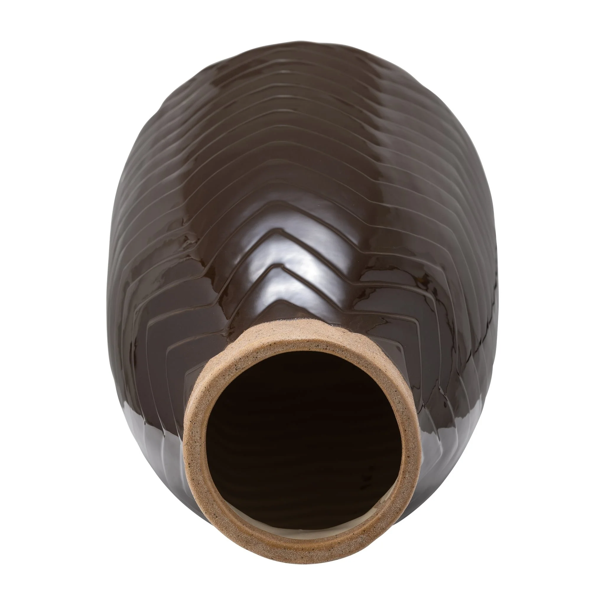 Cer, 18" Chevron Vase, Java - Image 3