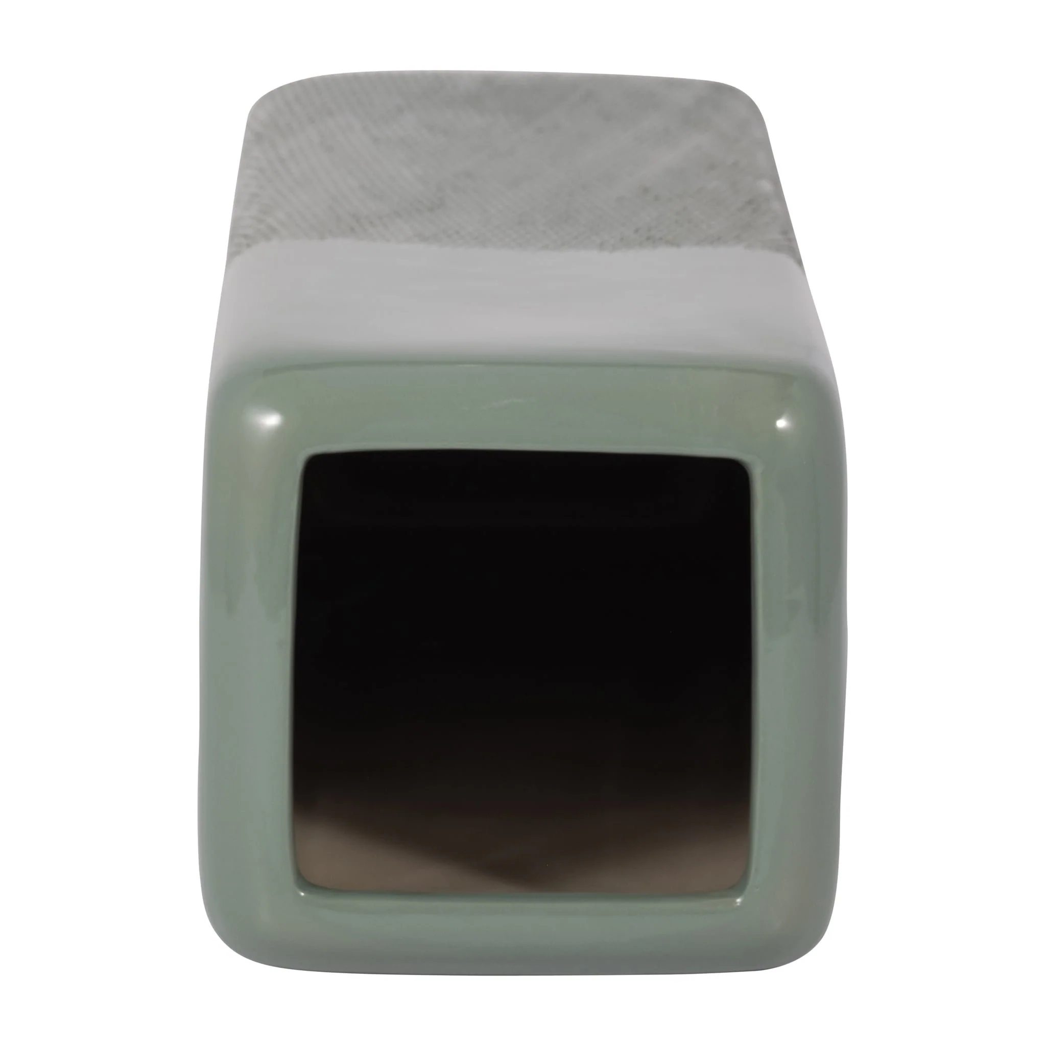 Cer, 18" Squared Grooved Vase, Cucumber - Image 5