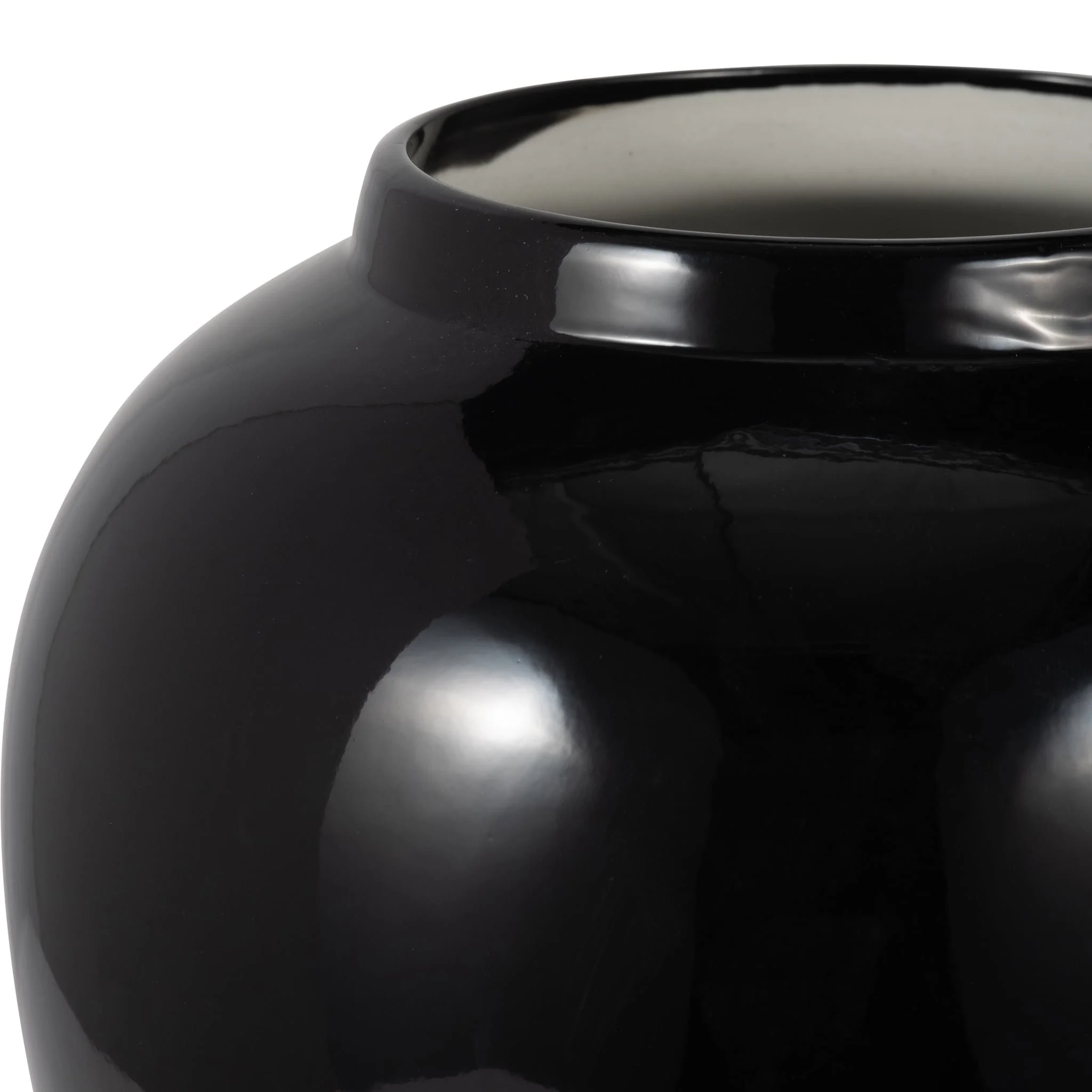 Cer, 18" Temple Jar, Black/gold - Image 4