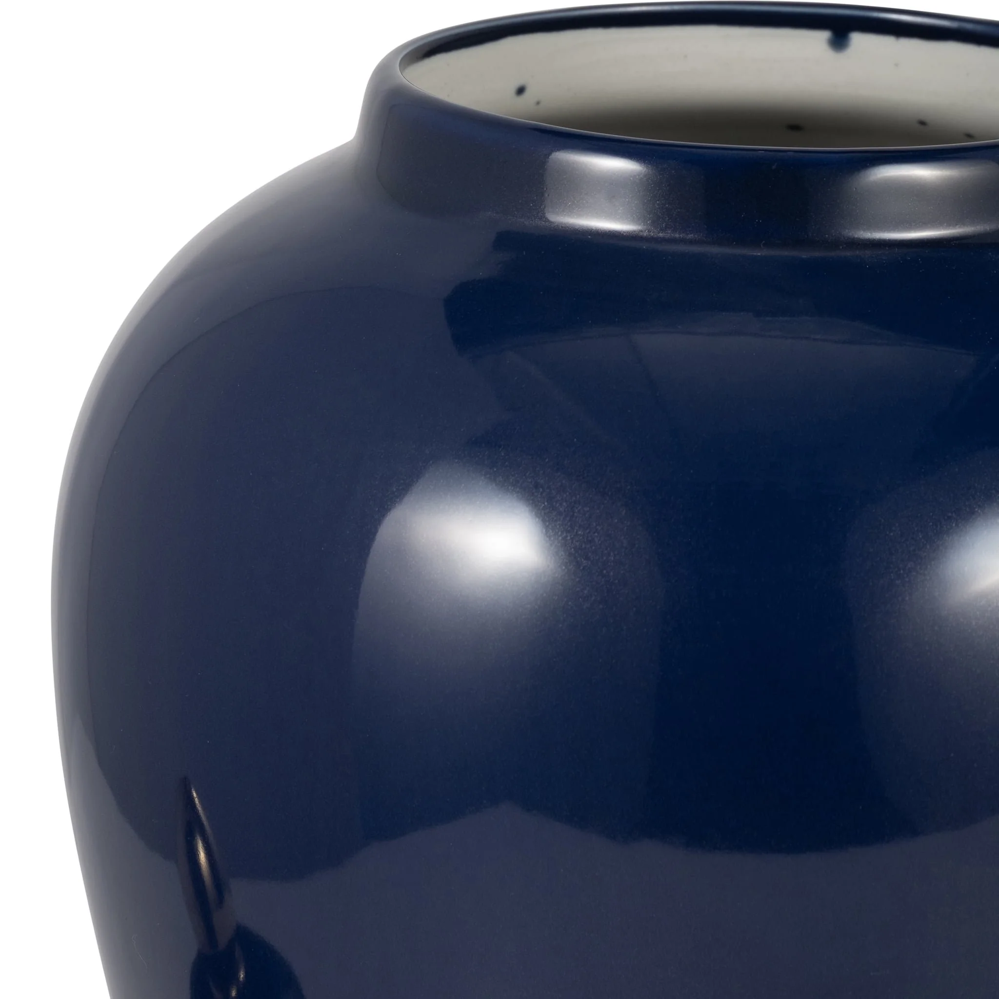 Cer, 18" Temple Jar, Navy/gold - Image 4