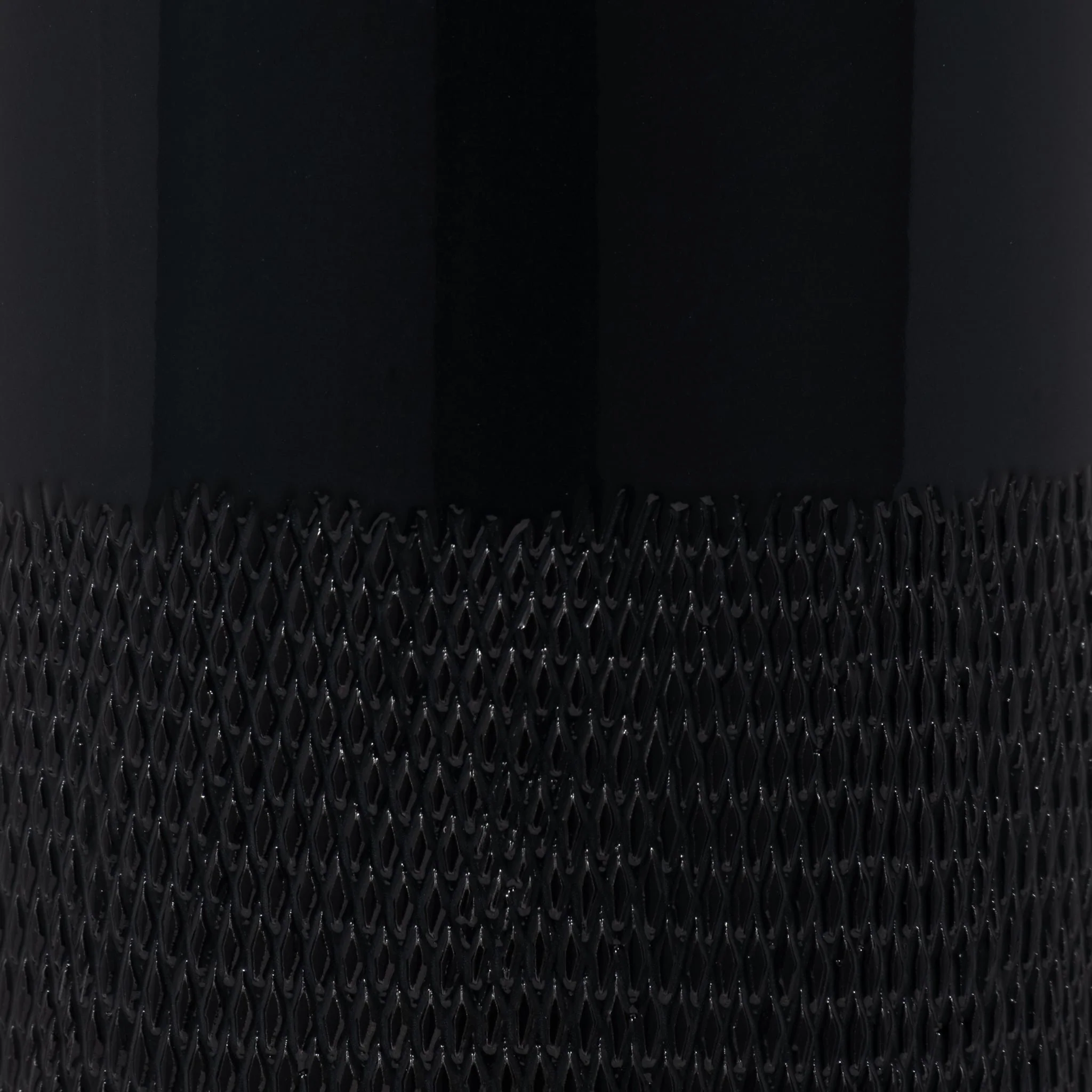 Cer, 18"h Grooved Vase, Black - Image 3
