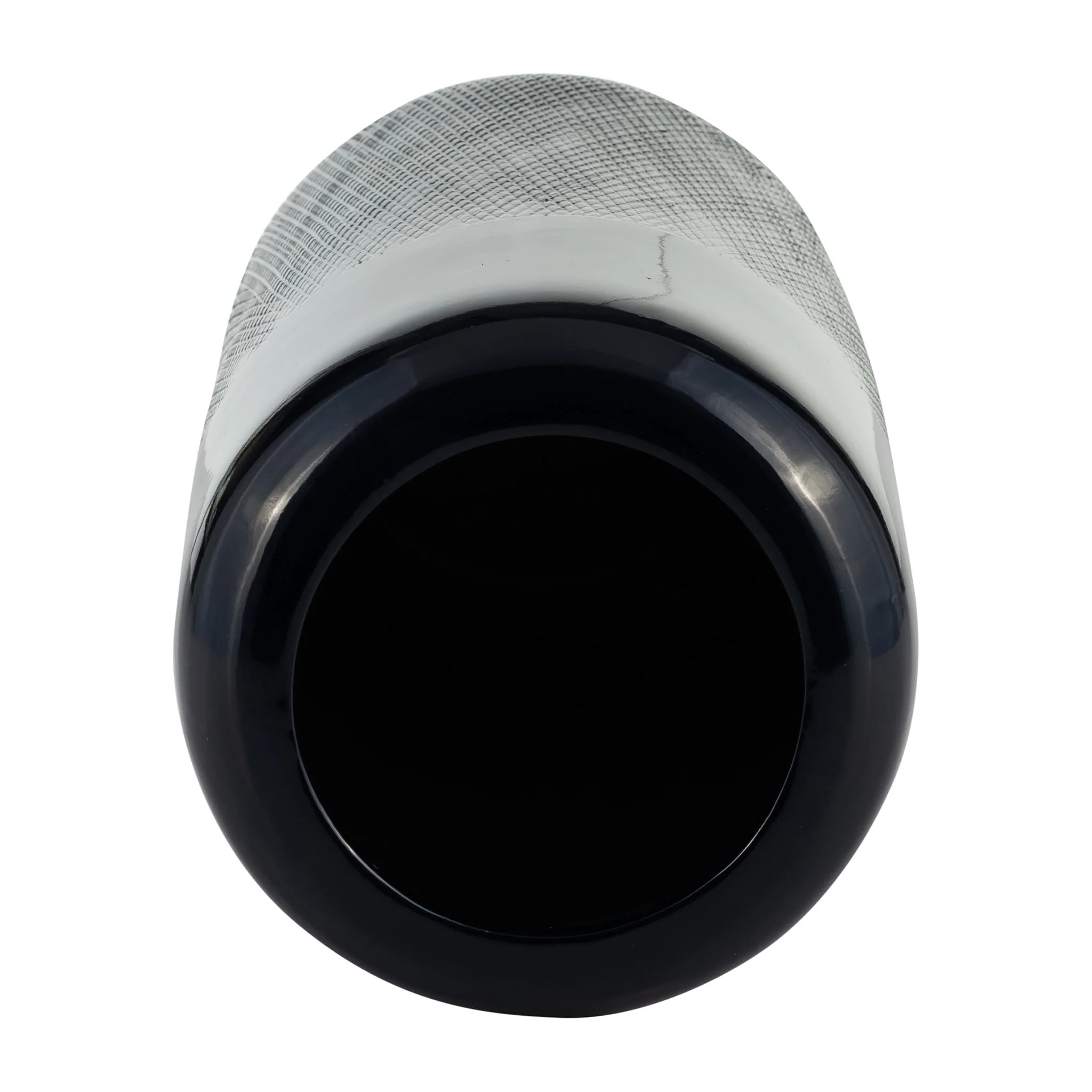 Cer, 18"h Grooved Vase, Navy Blue - Image 4