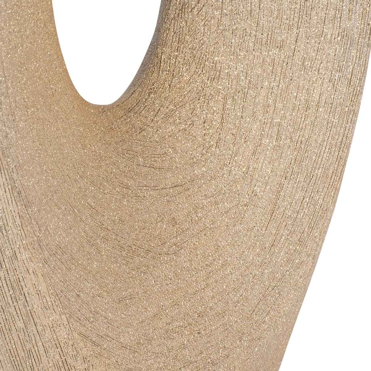 Cer, 19" Beaded Open Cut Vase, Champ - Image 5