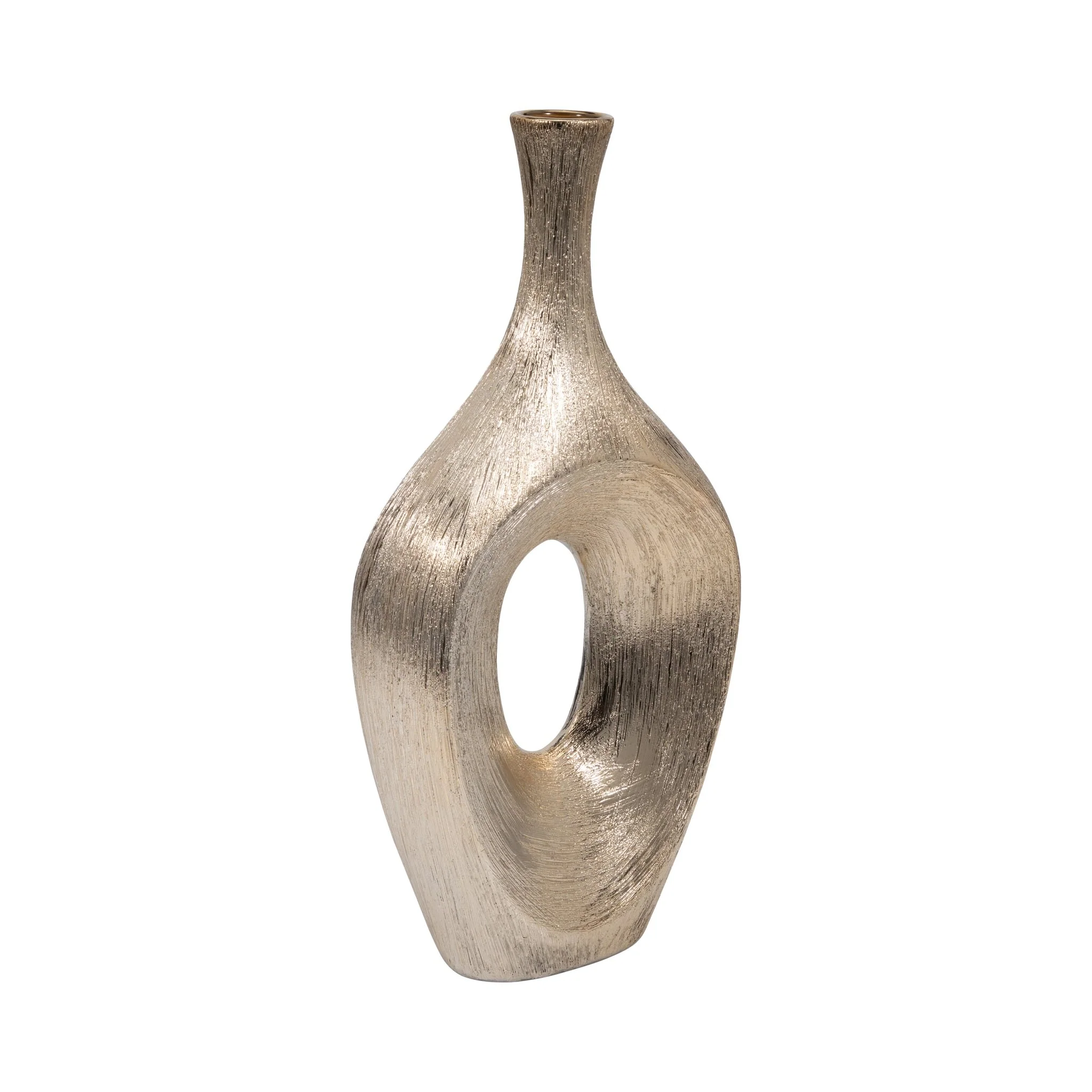 Cer, 19" Scratched Open Cut Vase, Champ - Image 3