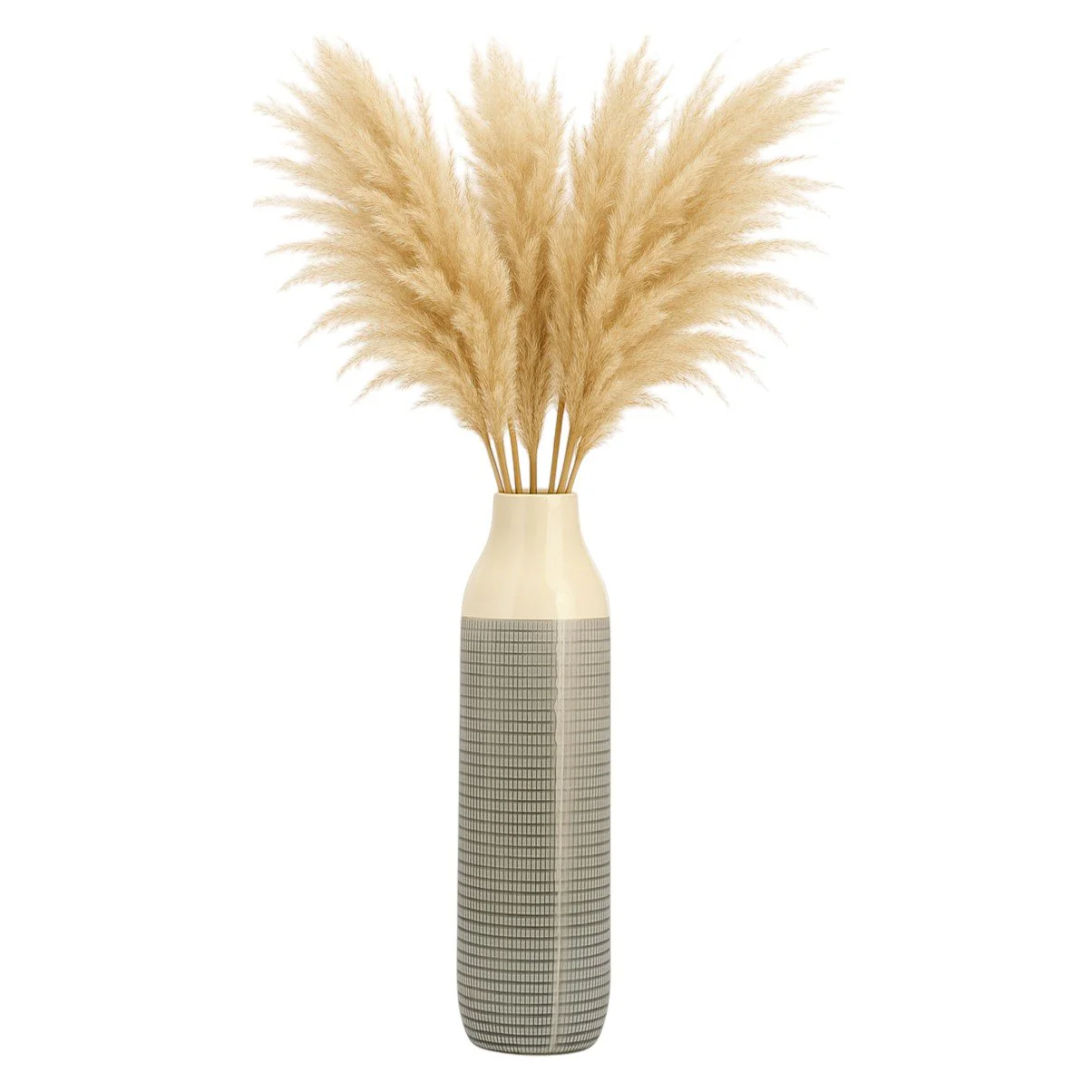 Cer, 20"h 2-tone Vase, Green - Image 2