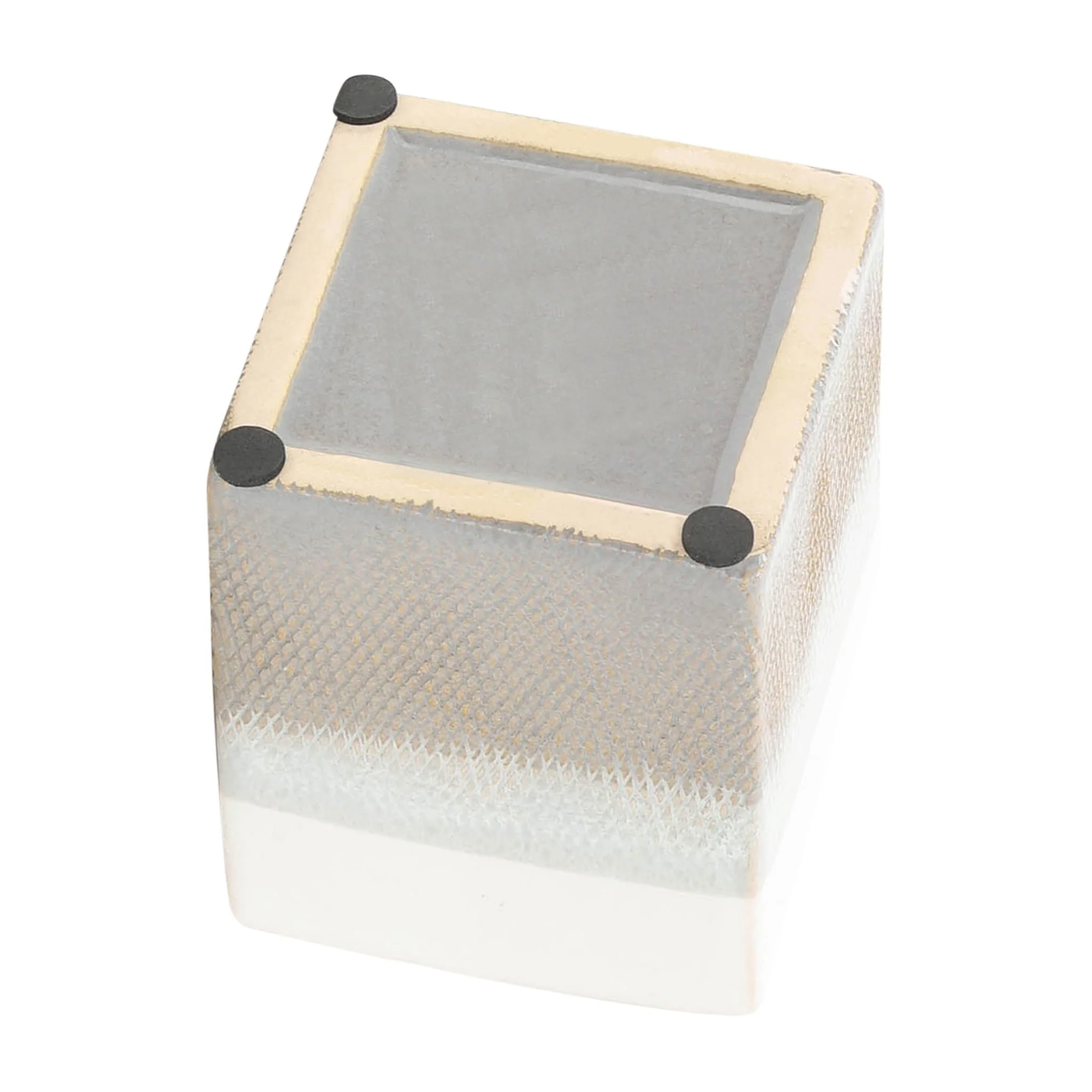Cer, 4"h Pen Holder, White/gray - Image 6