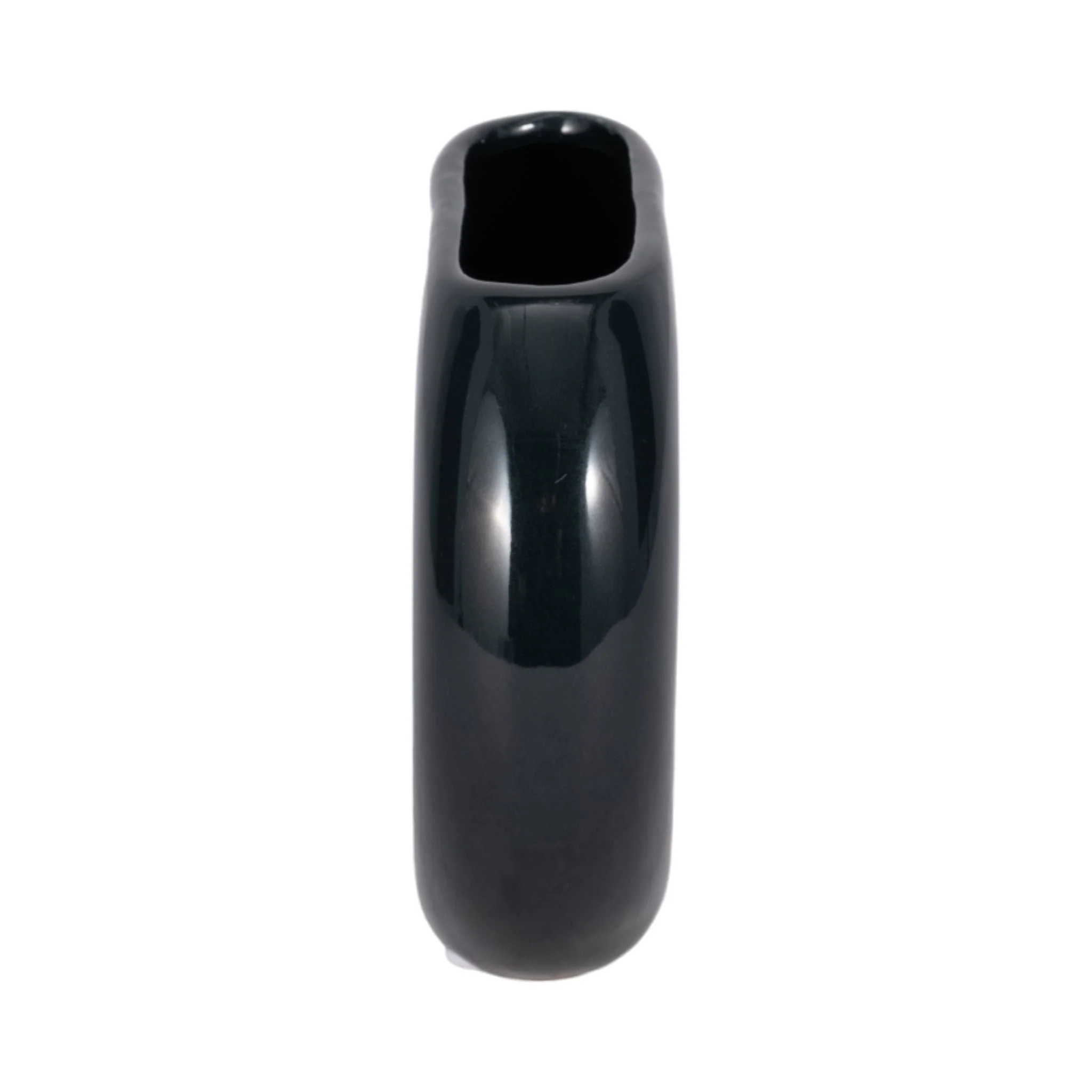 Cer, 5" Donut Vase, Navy - Image 4