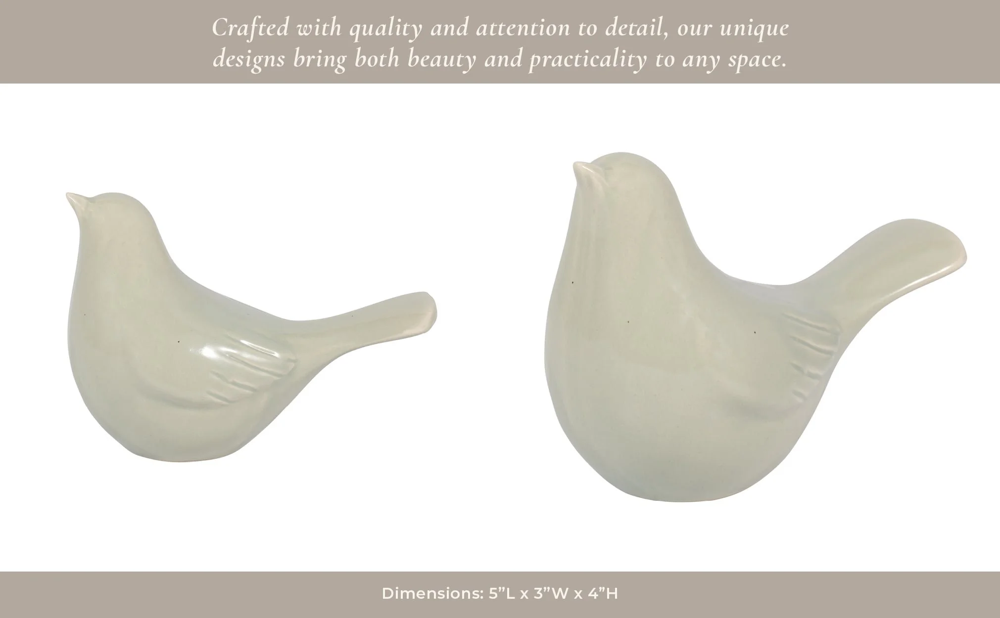 Cer, 5" Side View Bird, Green - Image 11