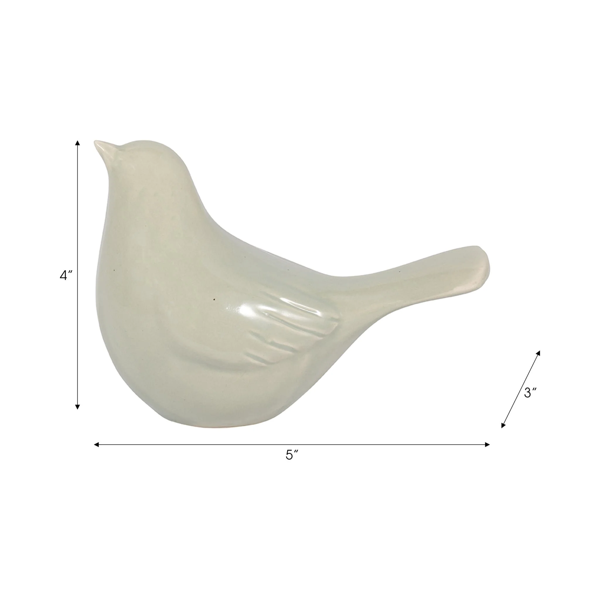 Cer, 5" Side View Bird, Green - Image 9