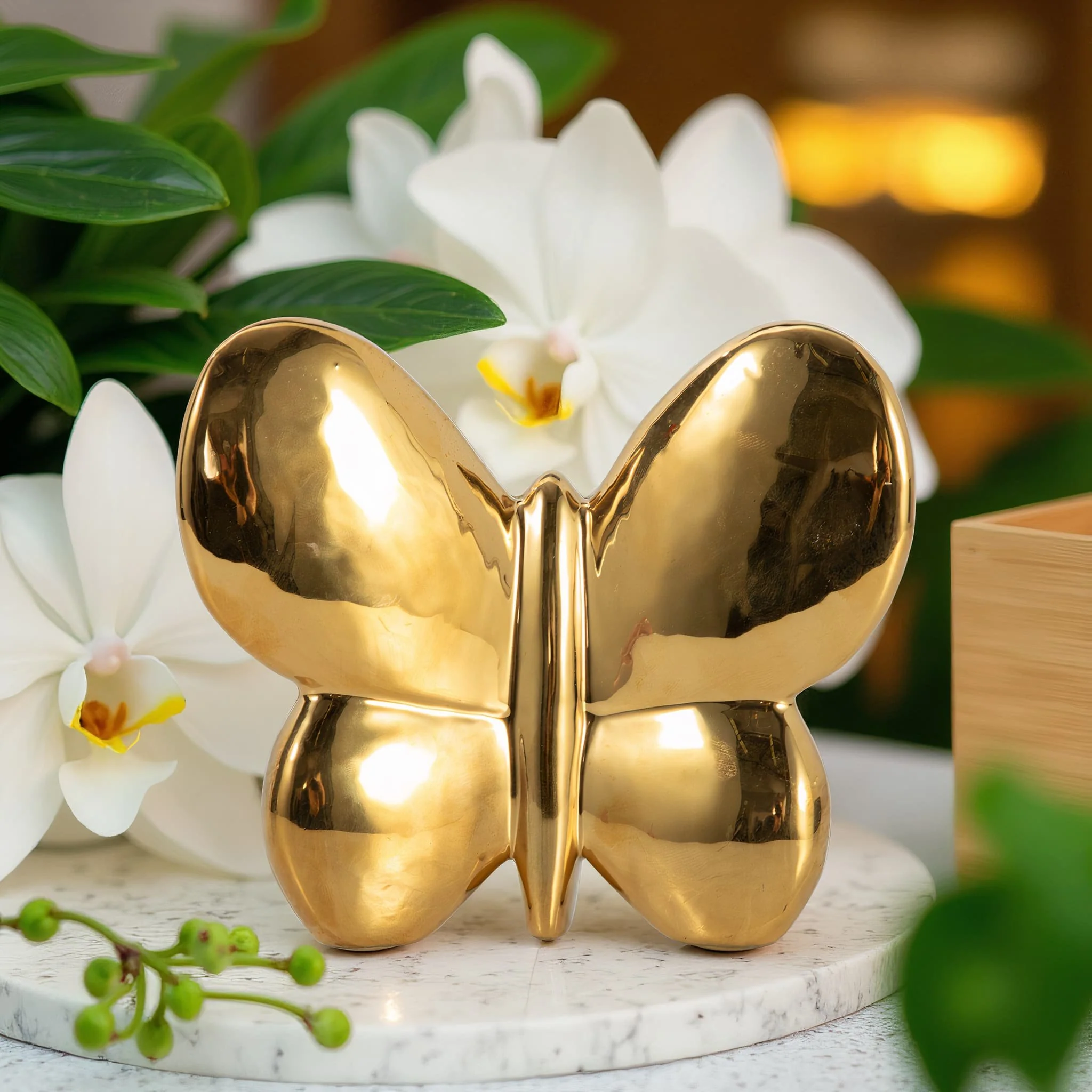 Cer, 6" Balloon Butterfly, Gold - Image 11