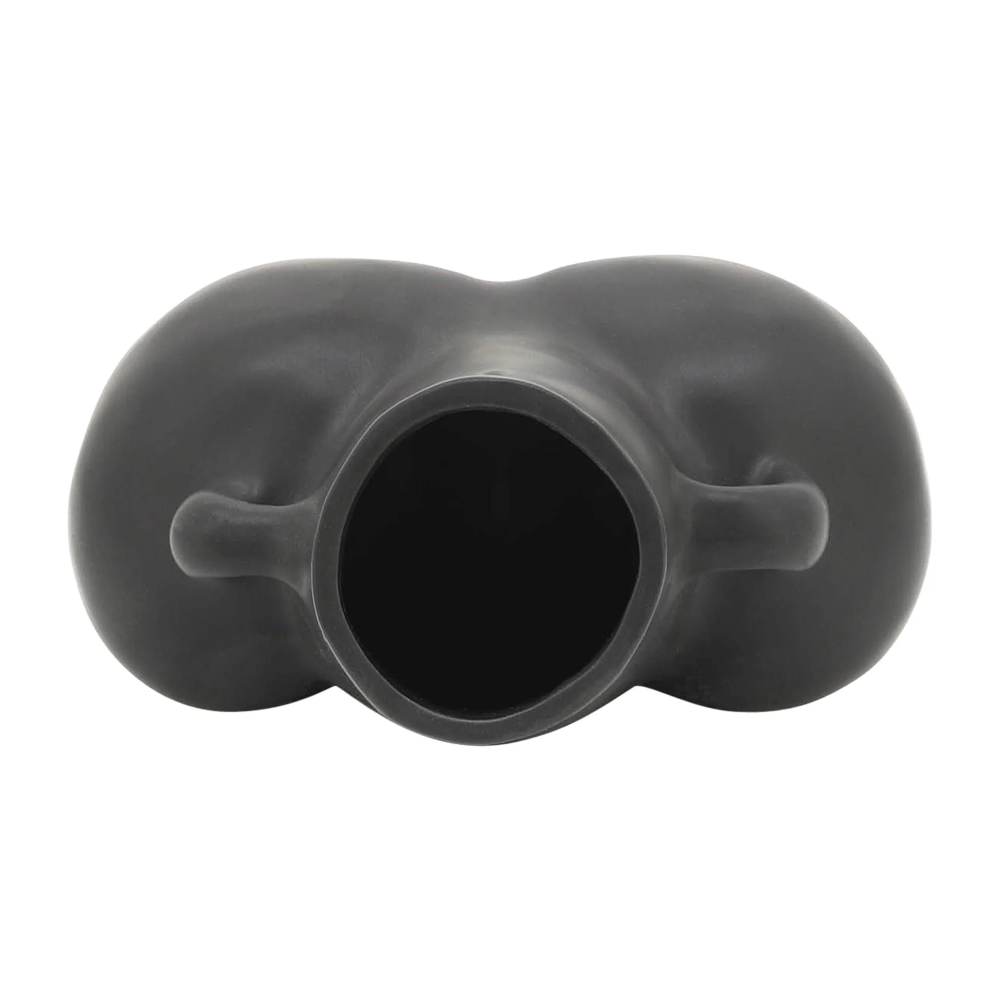 Cer, 6" Half Body Vase, Black - Image 6