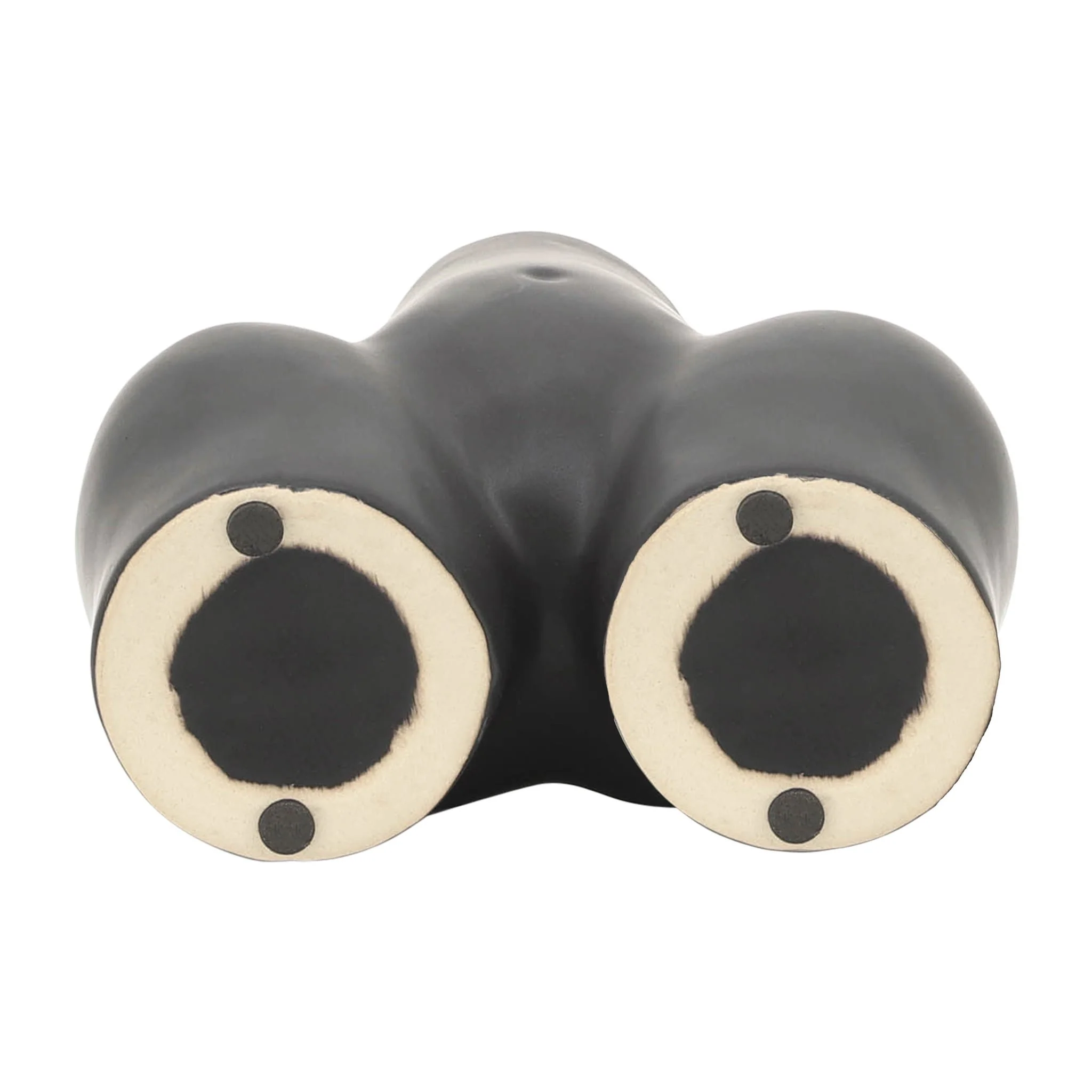 Cer, 6" Half Body Vase, Black - Image 7