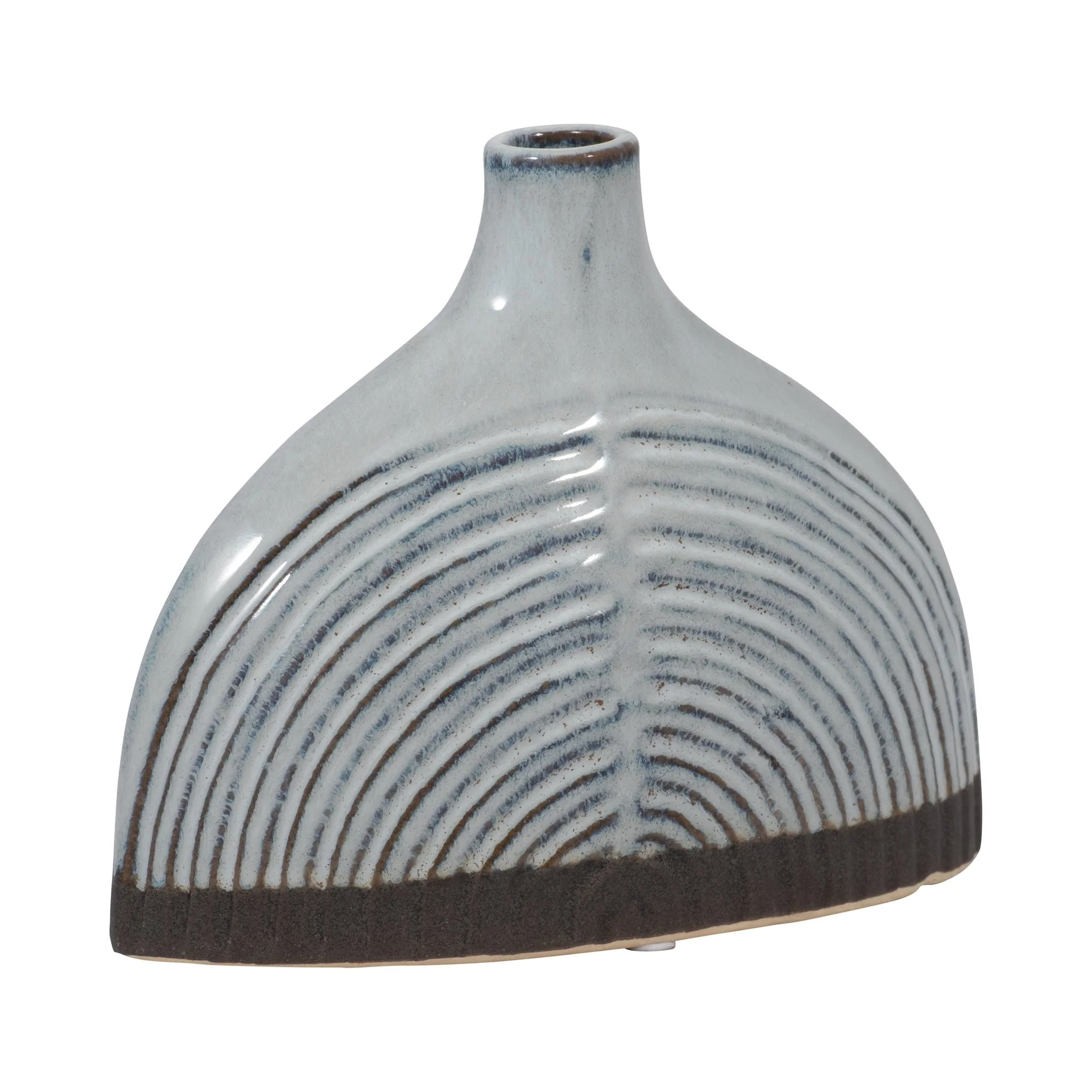 Cer, 6" Half Dome Arch Vase, Blue - Image 3