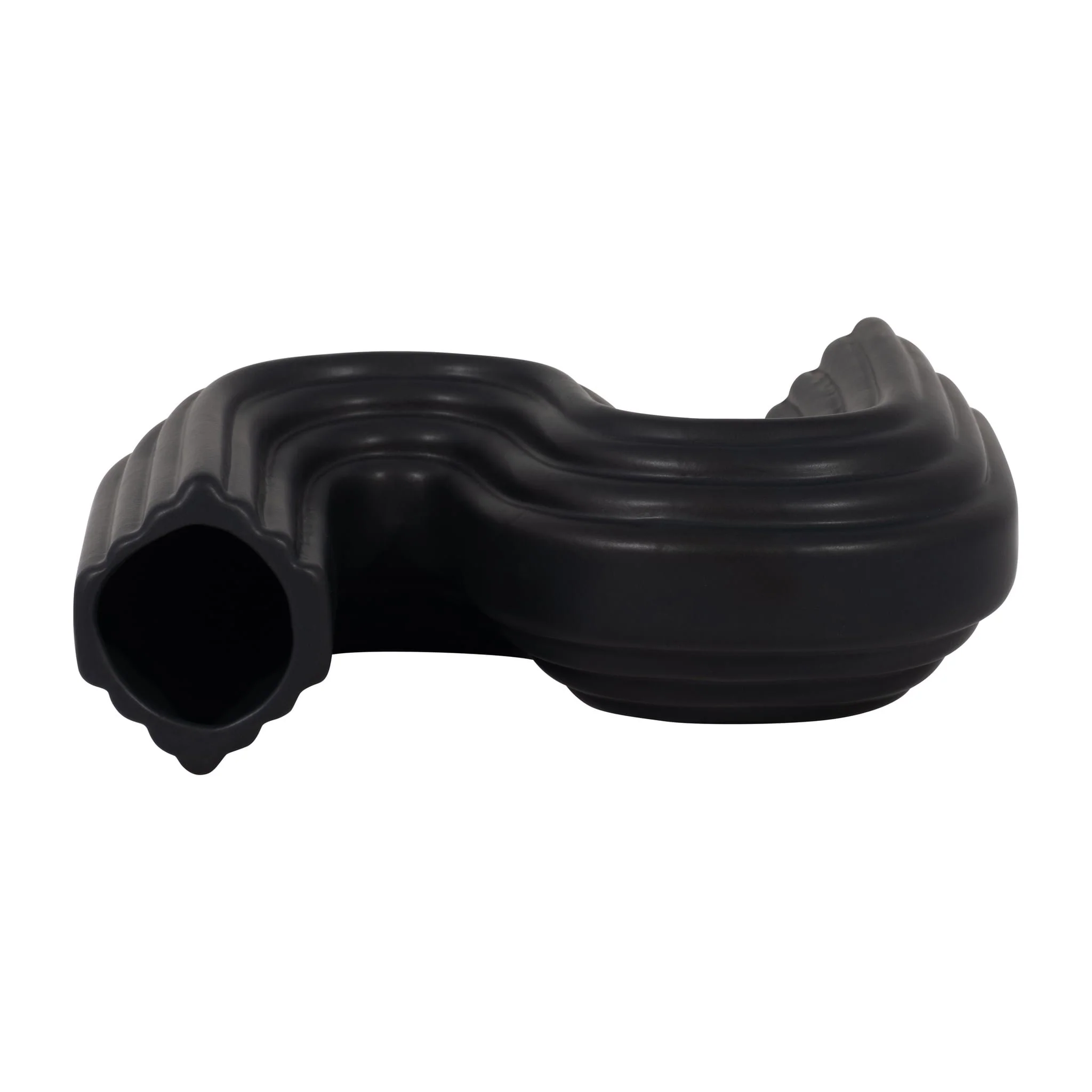 Cer, 6" Loopy Vase, Black - Image 6