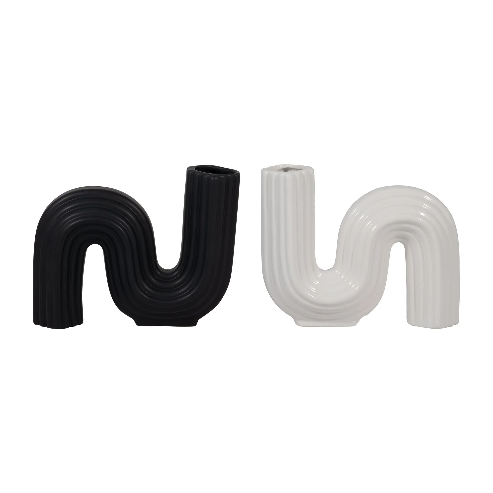 Cer, 6" Loopy Vase, Black - Image 8
