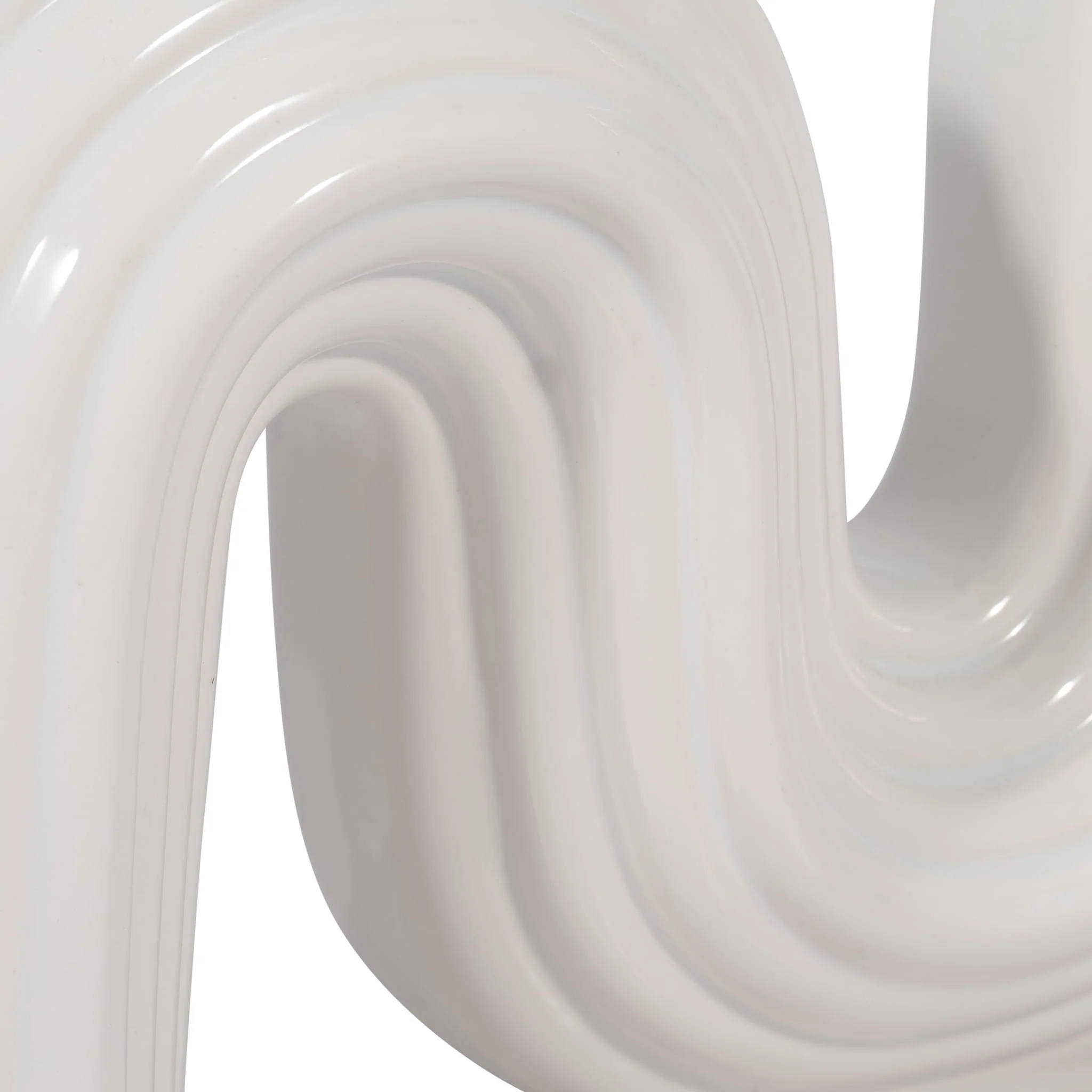 Cer, 6" Loopy Vase, White - Image 5