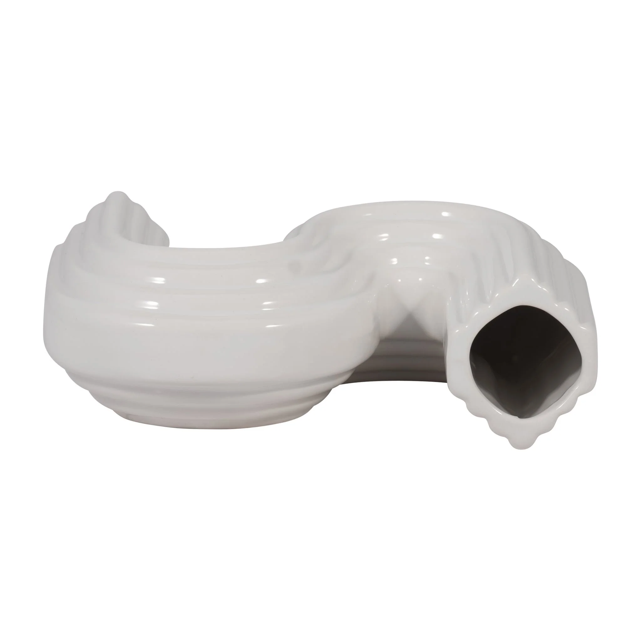 Cer, 6" Loopy Vase, White - Image 6