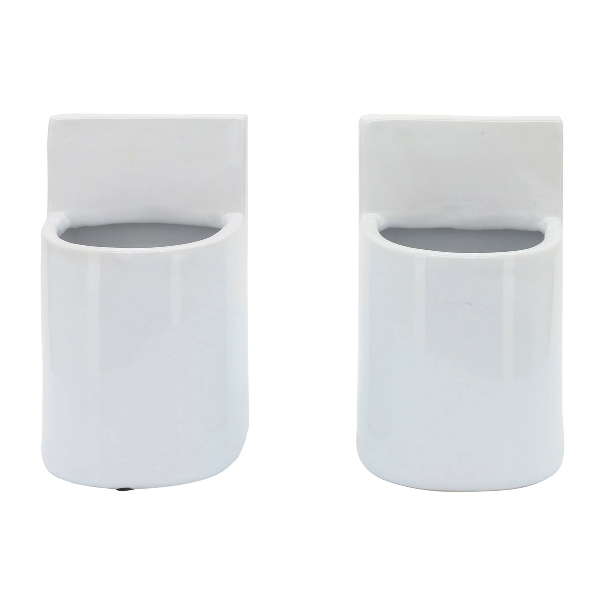 Cer, 6" Pouch Bookends, White - Image 3