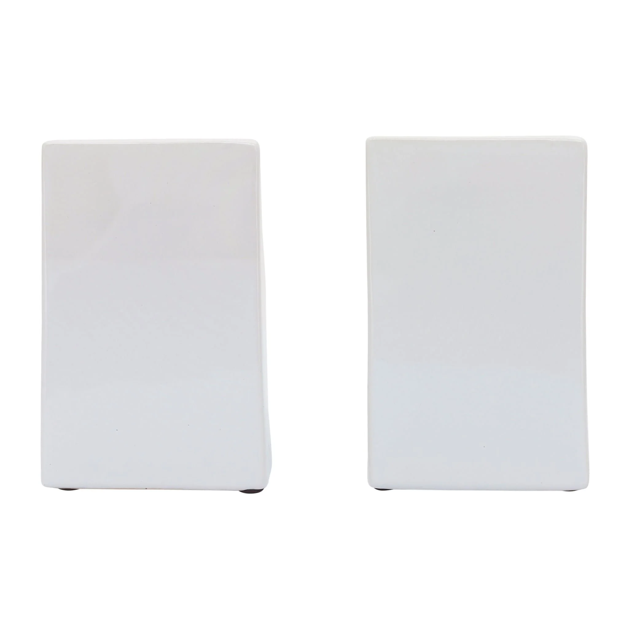 Cer, 6" Pouch Bookends, White - Image 4