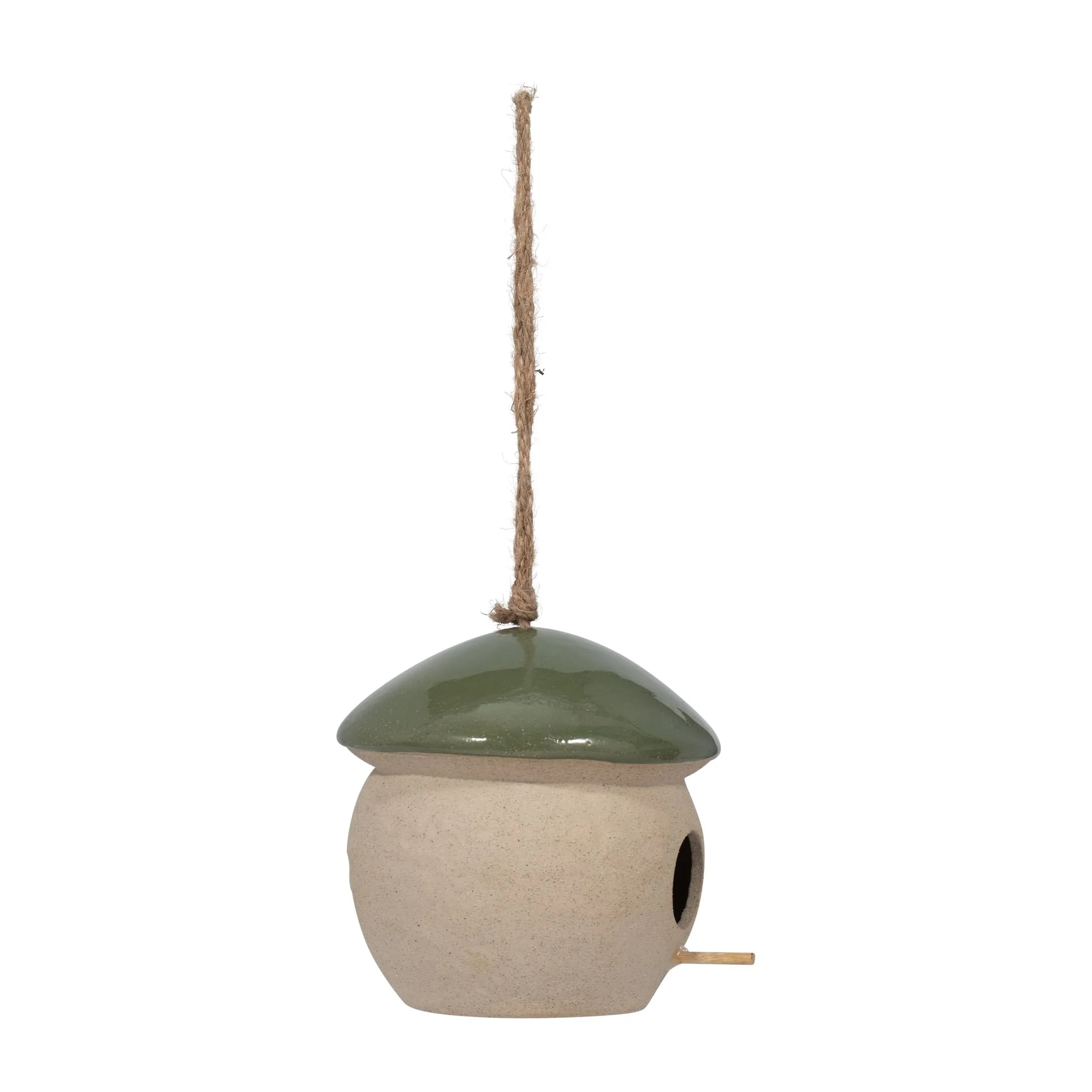 Cer, 6" Round Bird Feeder, Green - Image 3