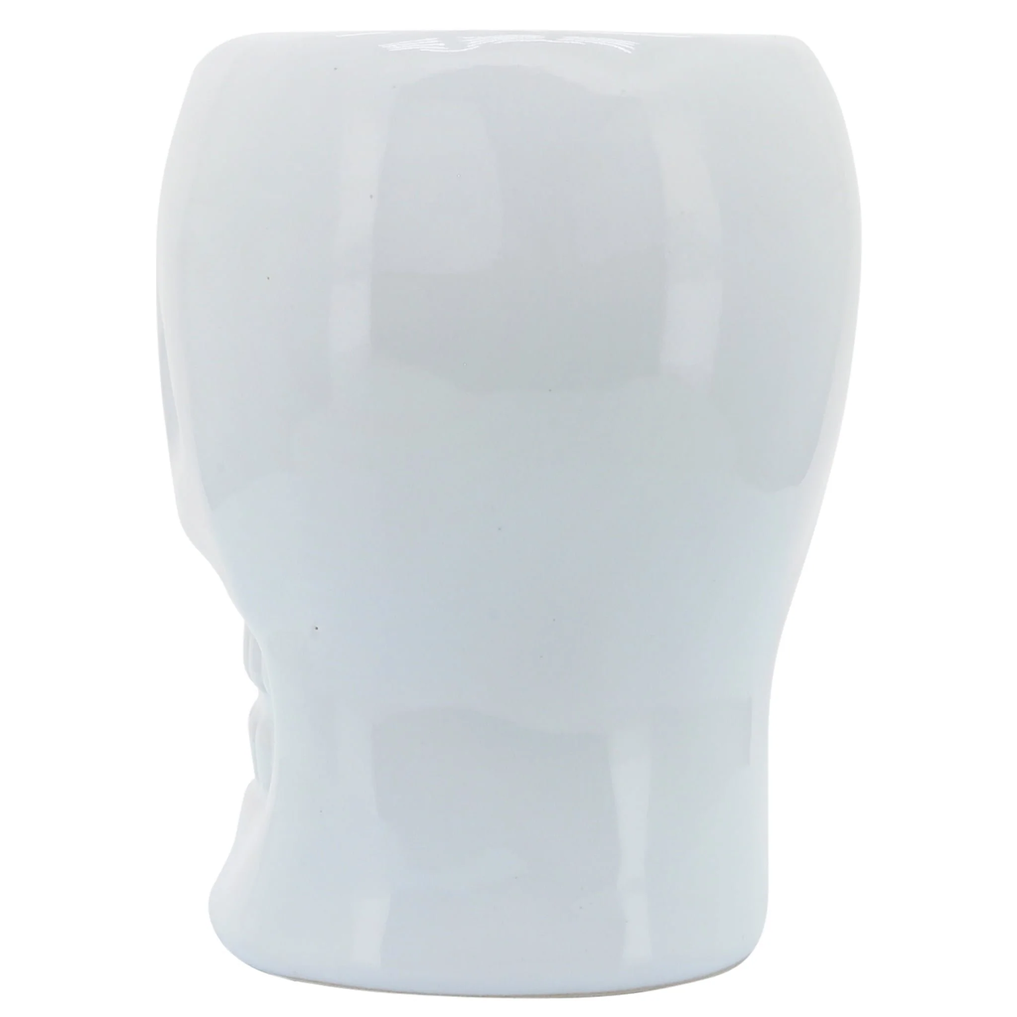 Cer, 6" Skull Vase, White - Image 5