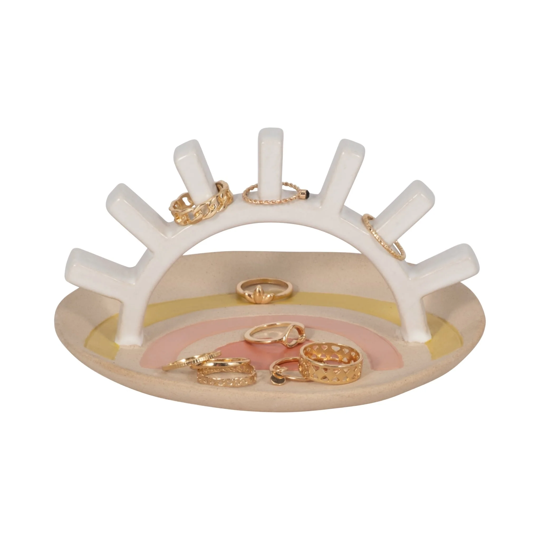 Cer, 6" Sunshine Trinket Tray, Multi - Image 2