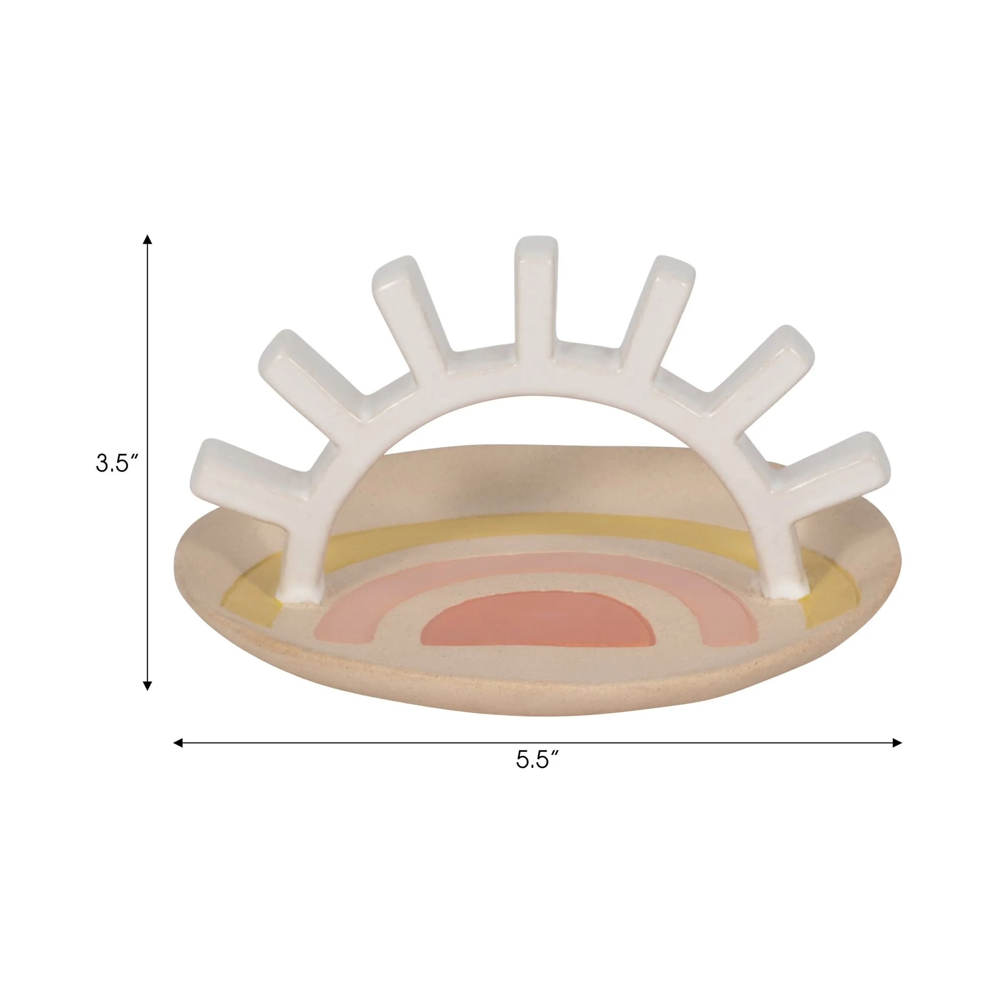 Cer, 6" Sunshine Trinket Tray, Multi - Image 8