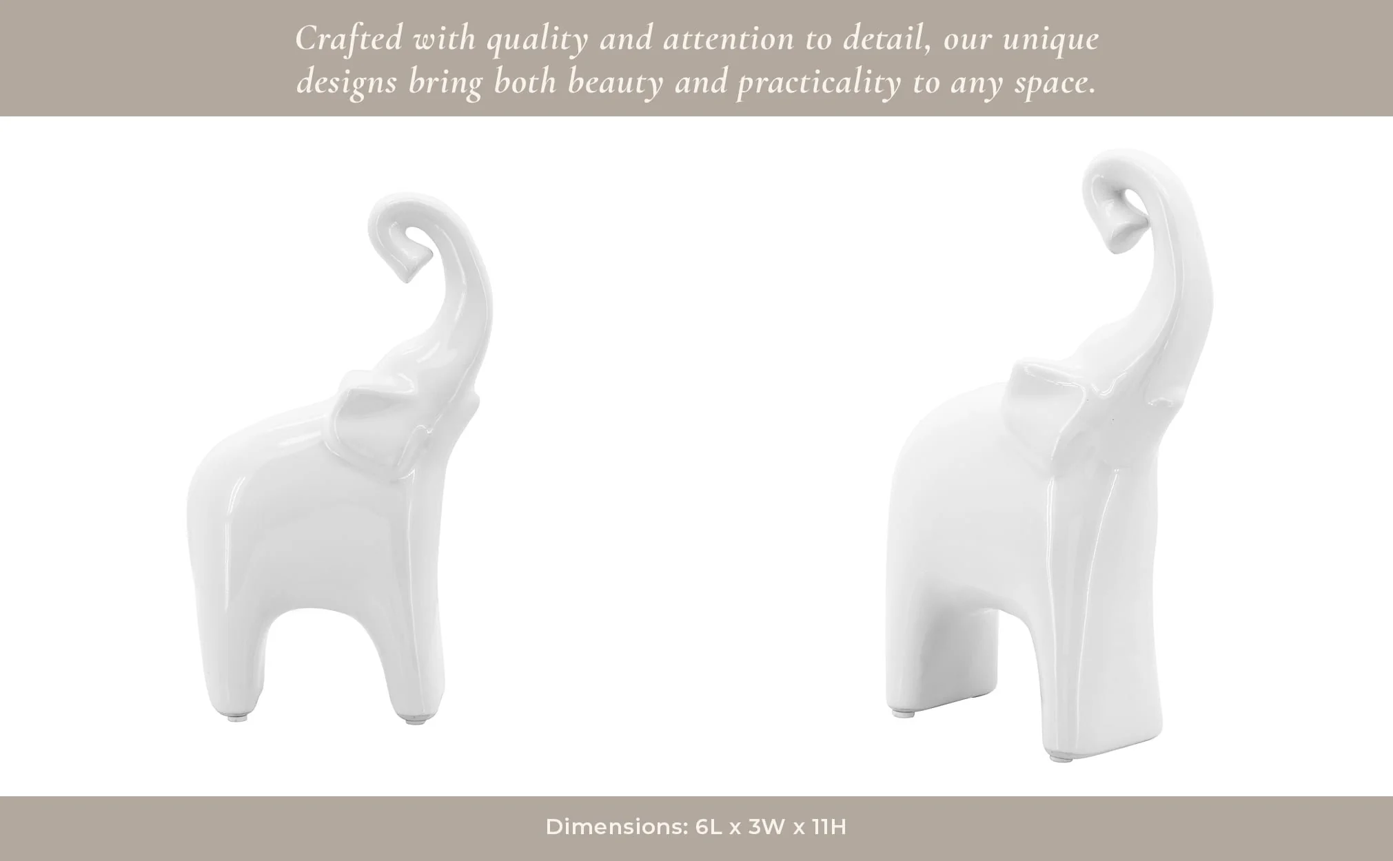Cer, 6 X11" Elephant White - Image 11