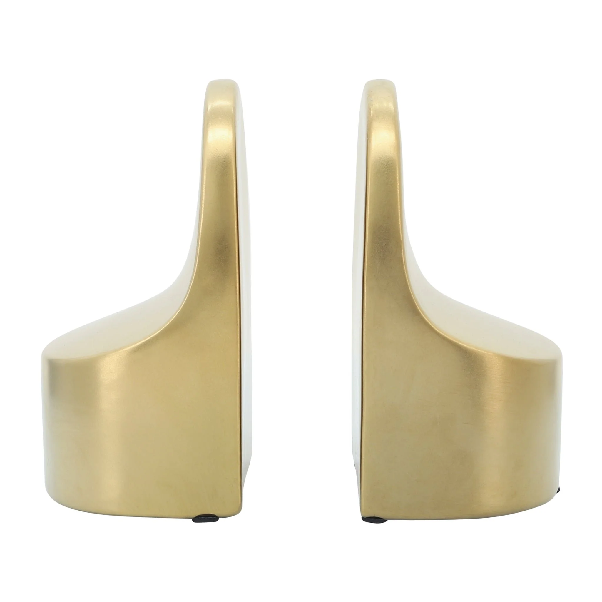 Cer, 6"h Contemporary Bookends, Gold - Image 5